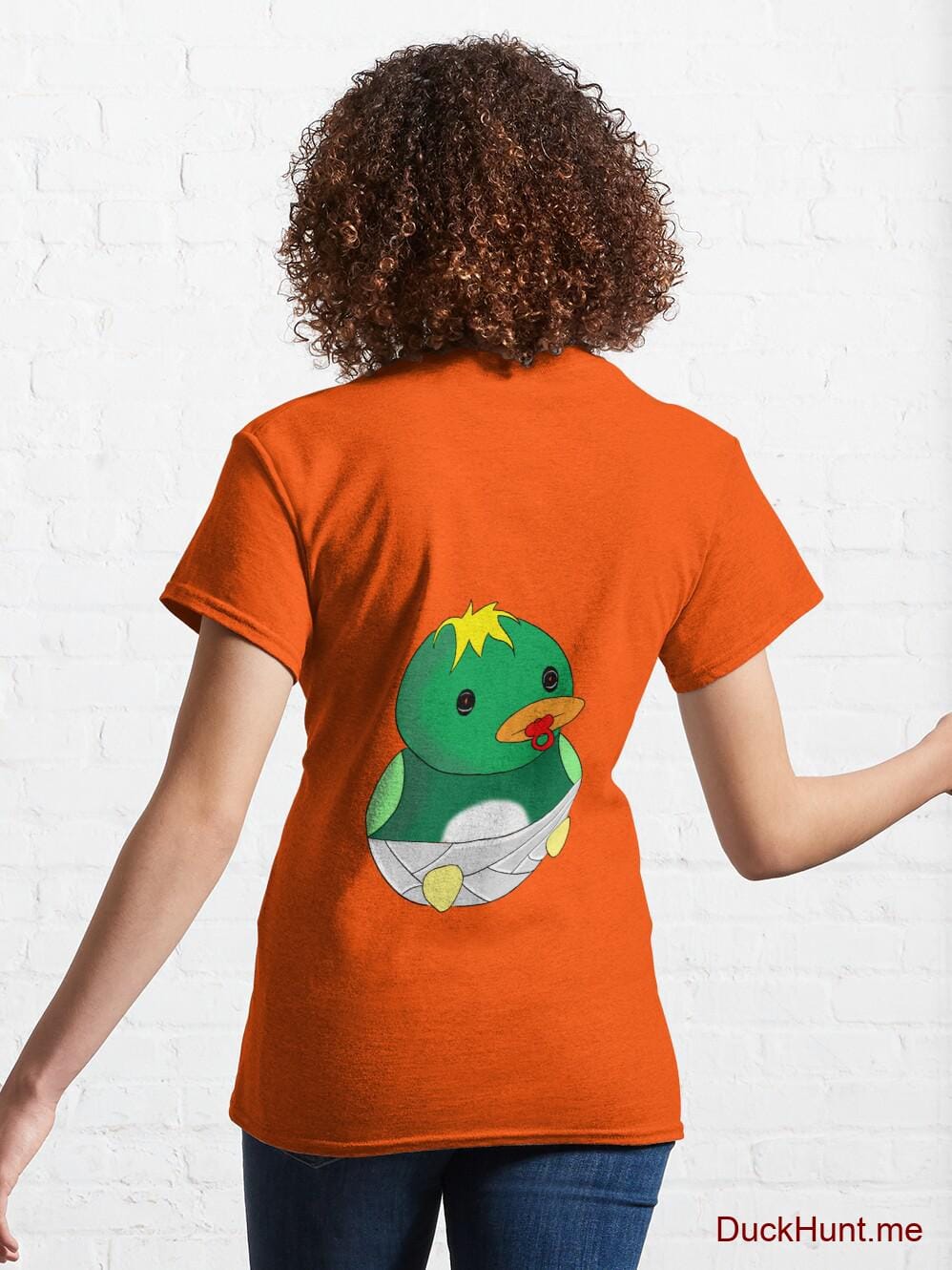 Baby duck Orange Classic T-Shirt (Back printed) alternative image 4