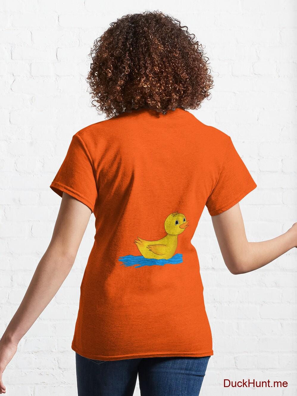 Plastic Duck Orange Classic T-Shirt (Back printed) alternative image 4
