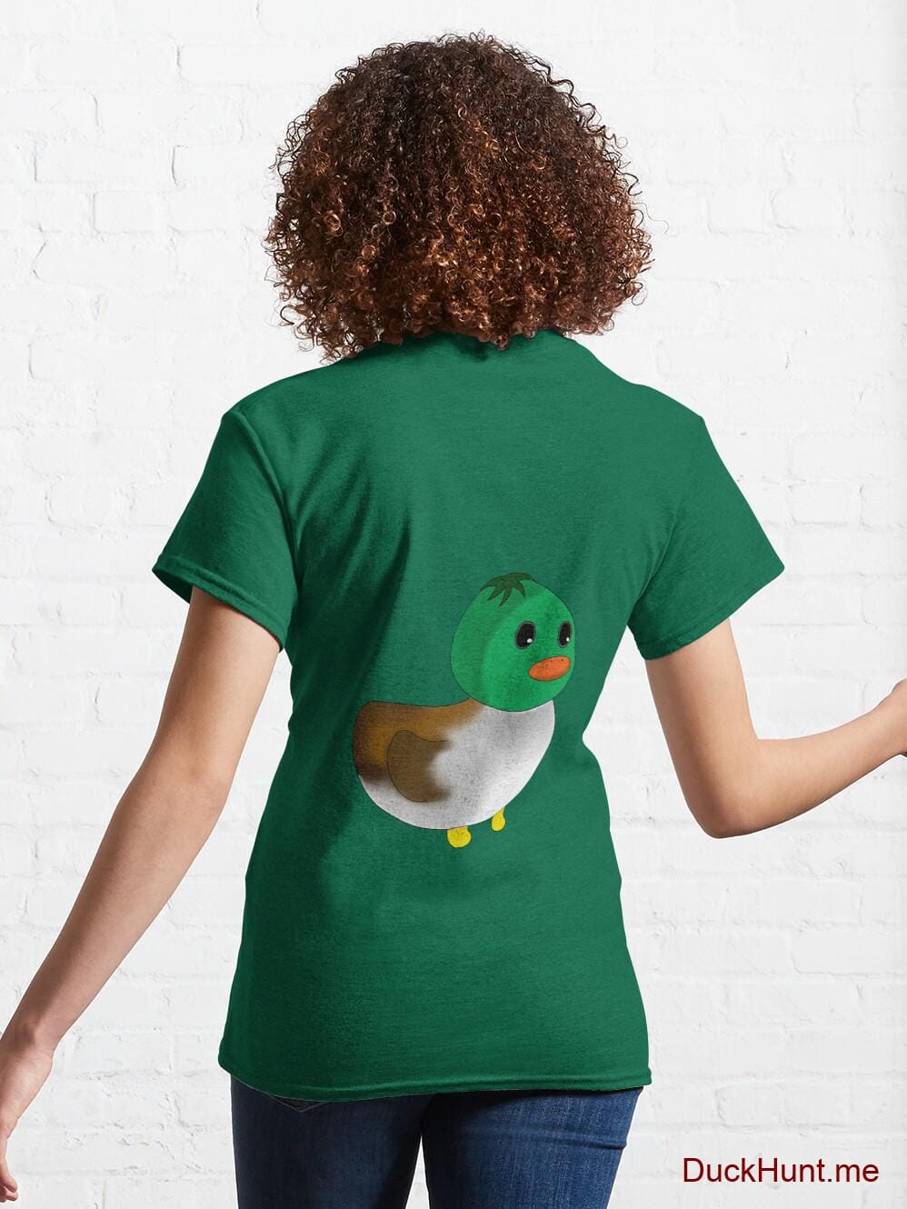 Normal Duck Green Classic T-Shirt (Back printed) alternative image 4