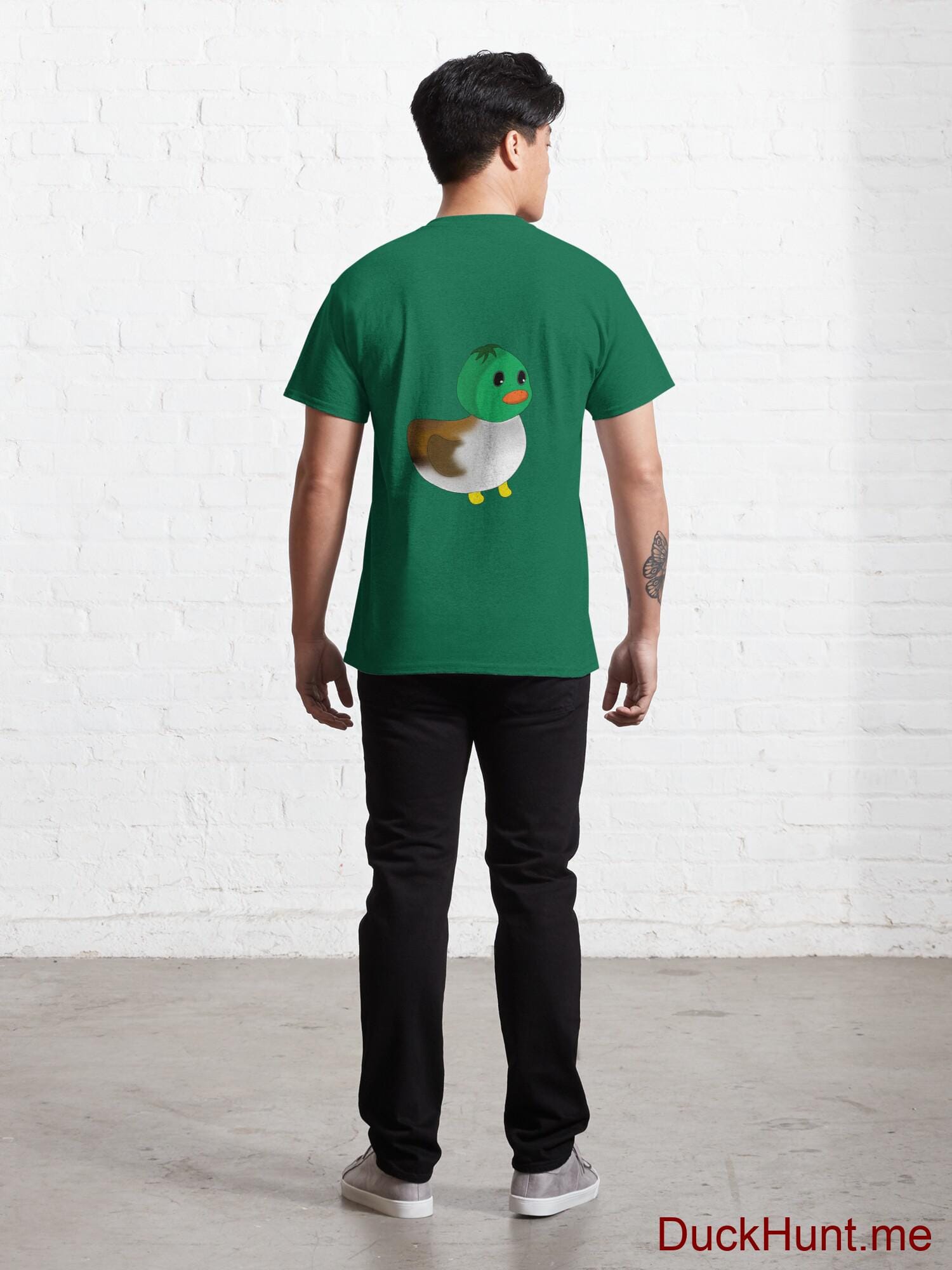 Normal Duck Green Classic T-Shirt (Back printed) alternative image 3