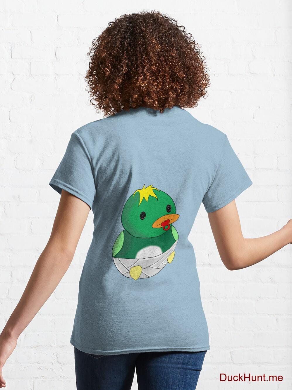 Baby duck Light Blue Classic T-Shirt (Back printed) alternative image 4