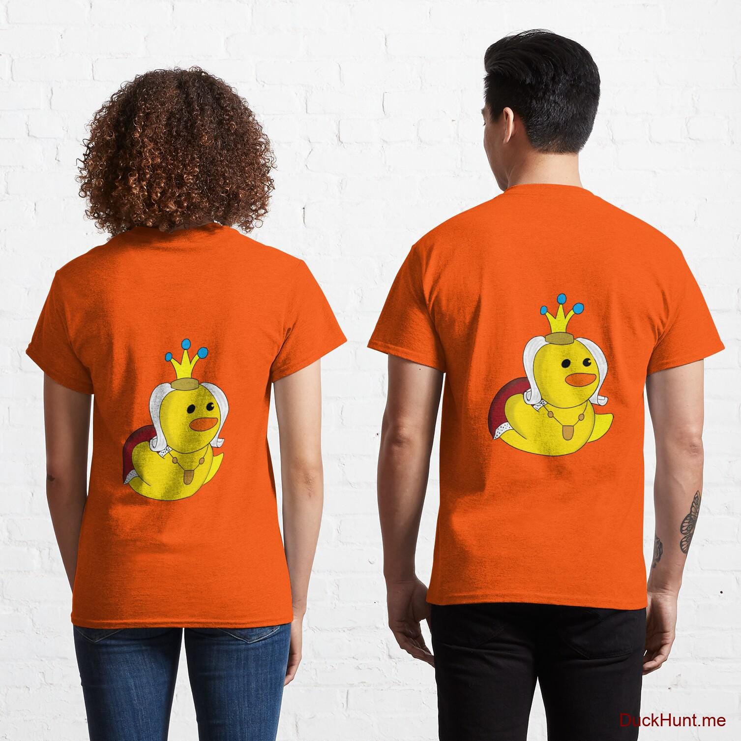 Royal Duck Orange Classic T-Shirt (Back printed)