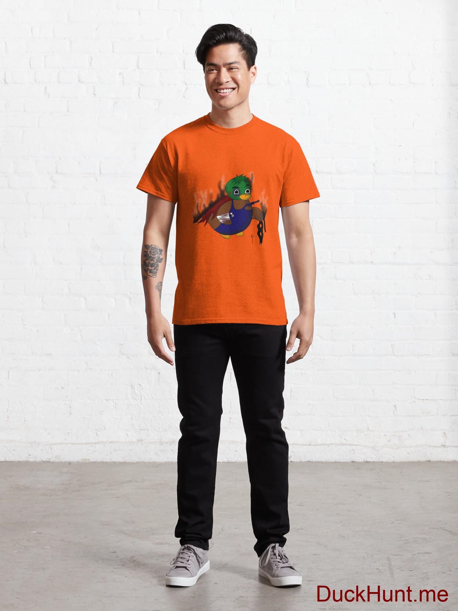 Dead Boss Duck (smoky) Orange Classic T-Shirt (Front printed) alternative image 6