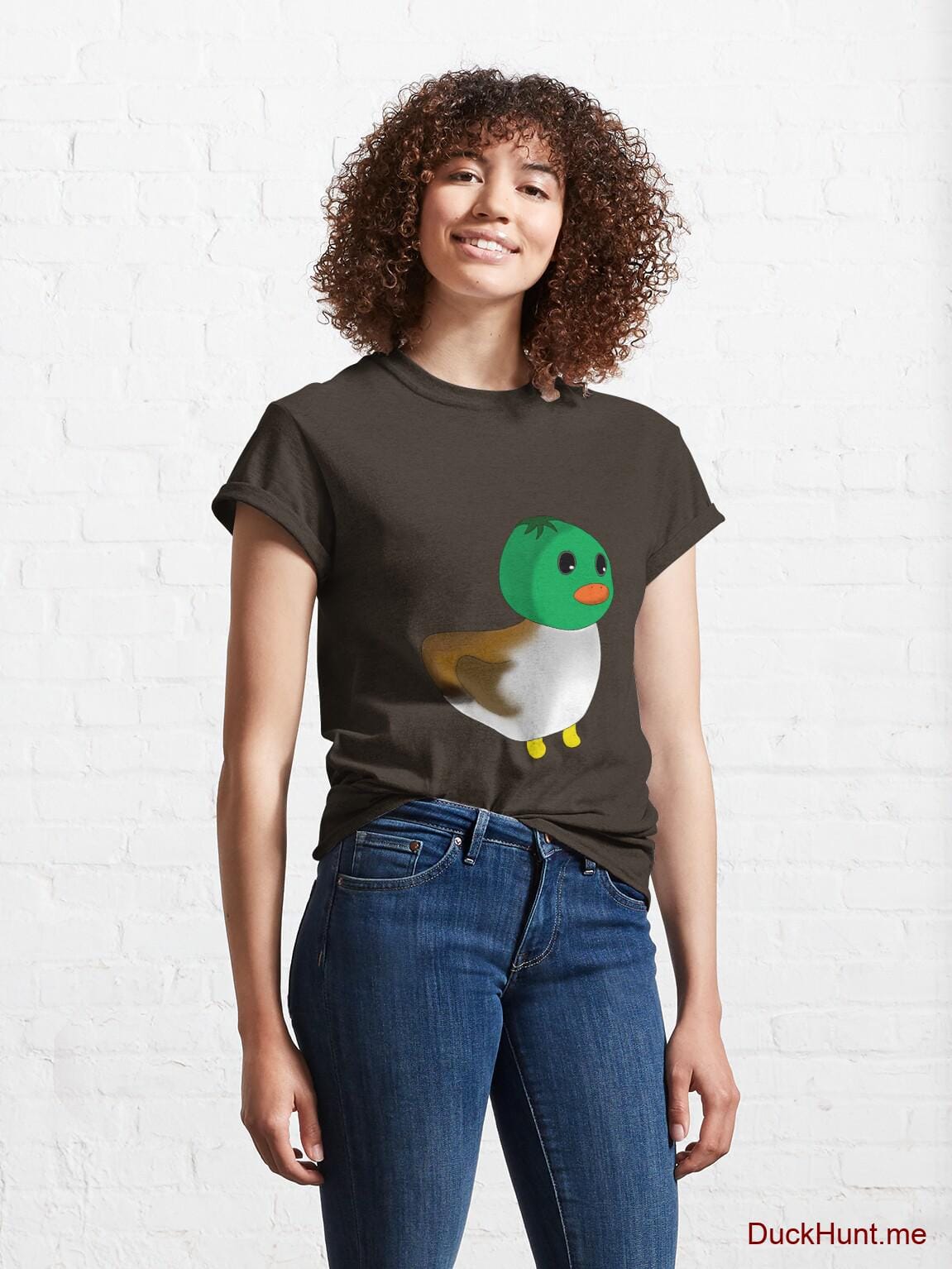 Normal Duck Brown Classic T-Shirt (Front printed) alternative image 3