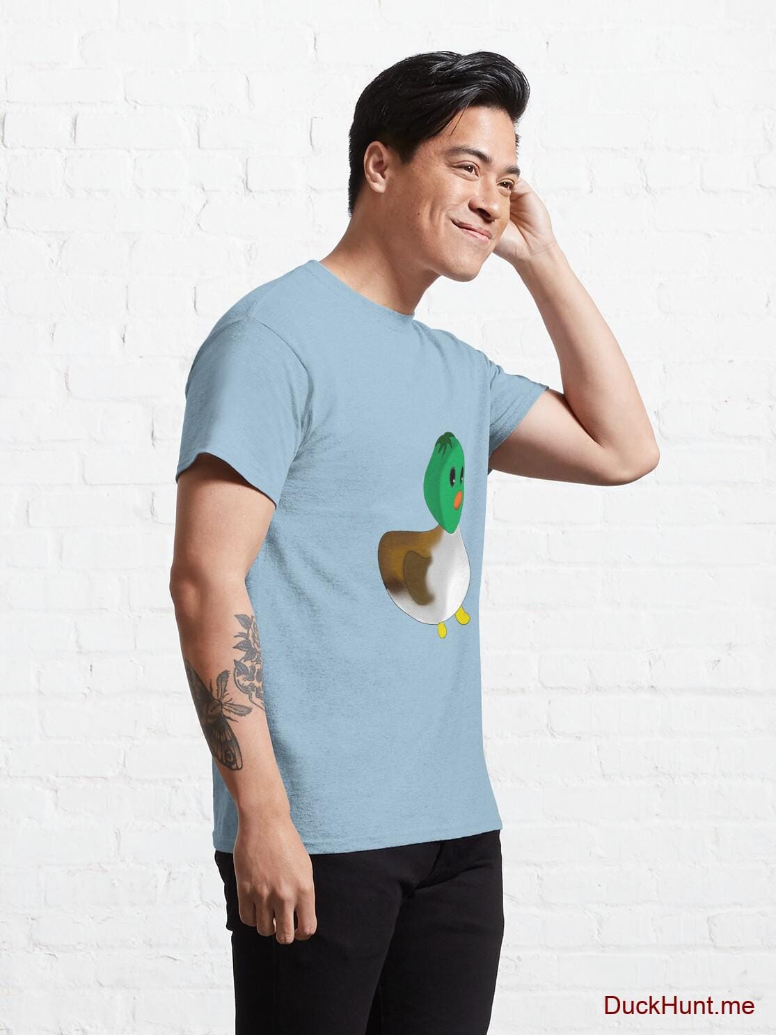 Normal Duck Light Blue Classic T-Shirt (Front printed) alternative image 4