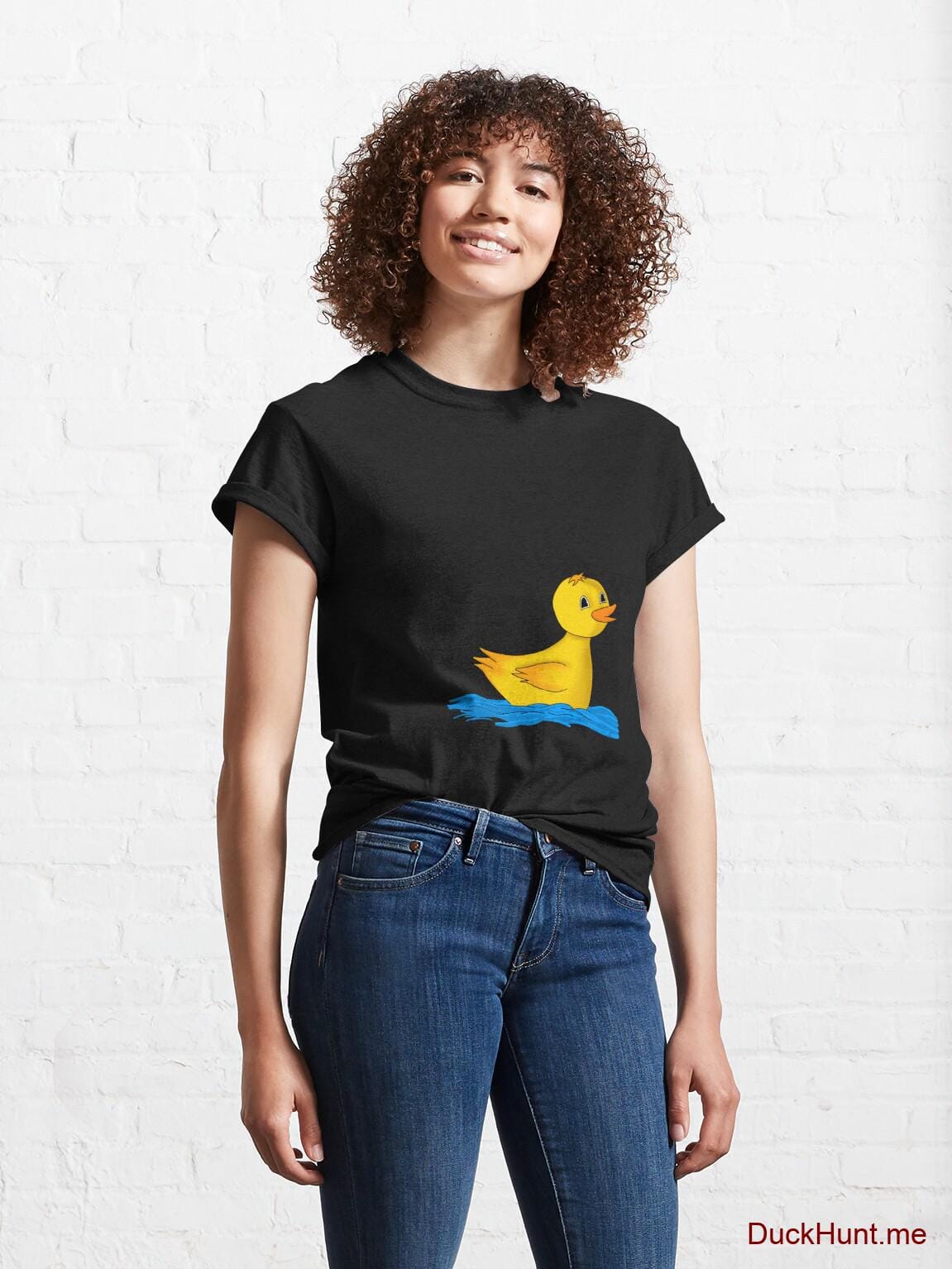 Plastic Duck Black Classic T-Shirt (Front printed) alternative image 3