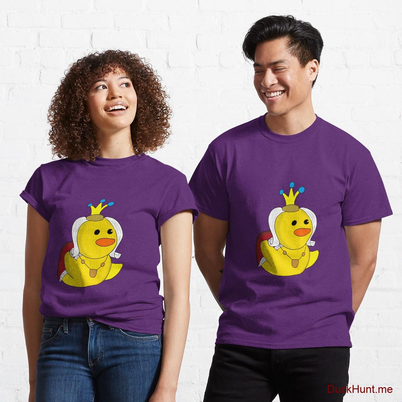 Royal Duck Purple Classic T-Shirt (Front printed)