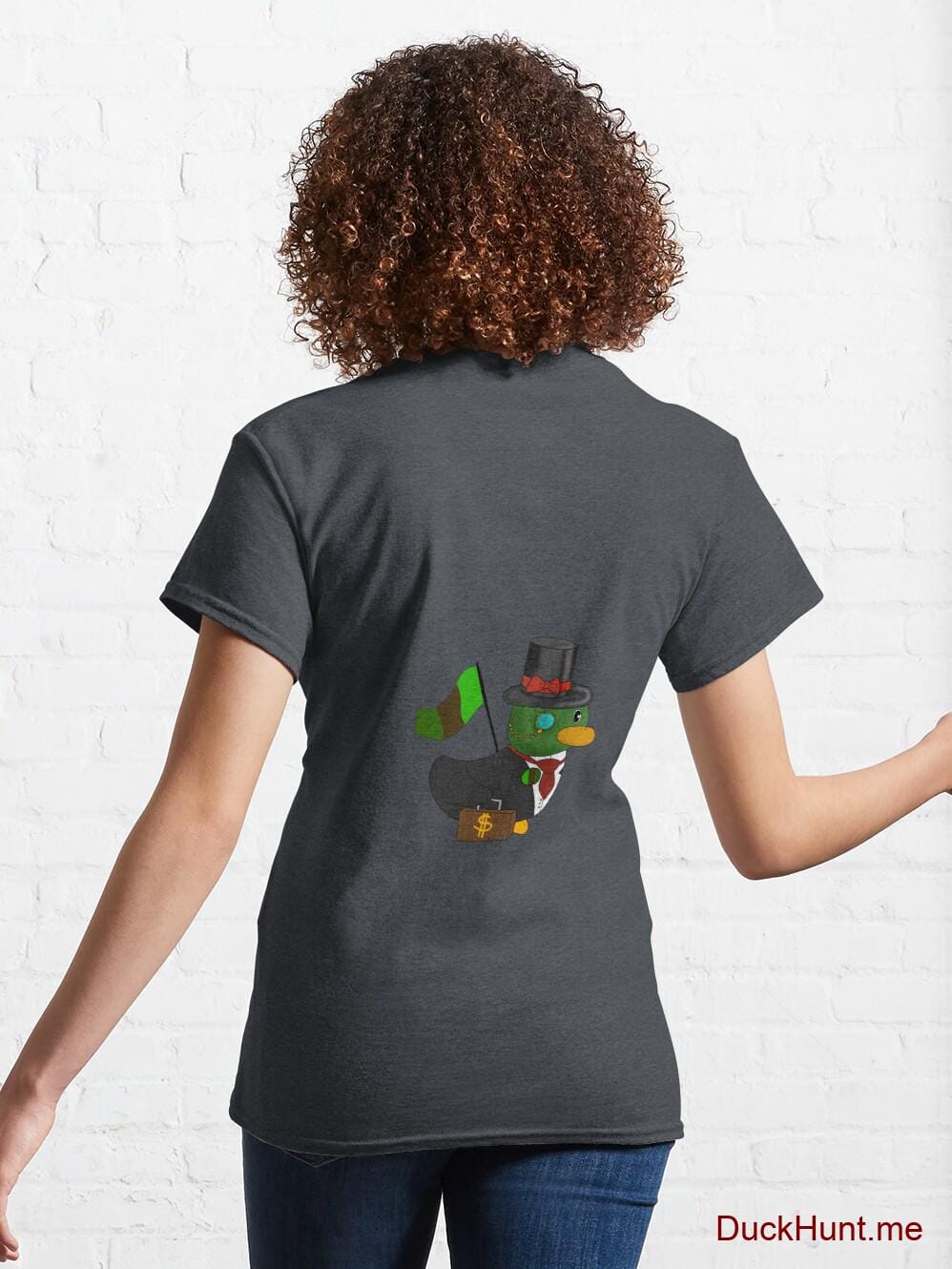 Golden Duck Denim Heather Classic T-Shirt (Back printed) alternative image 4