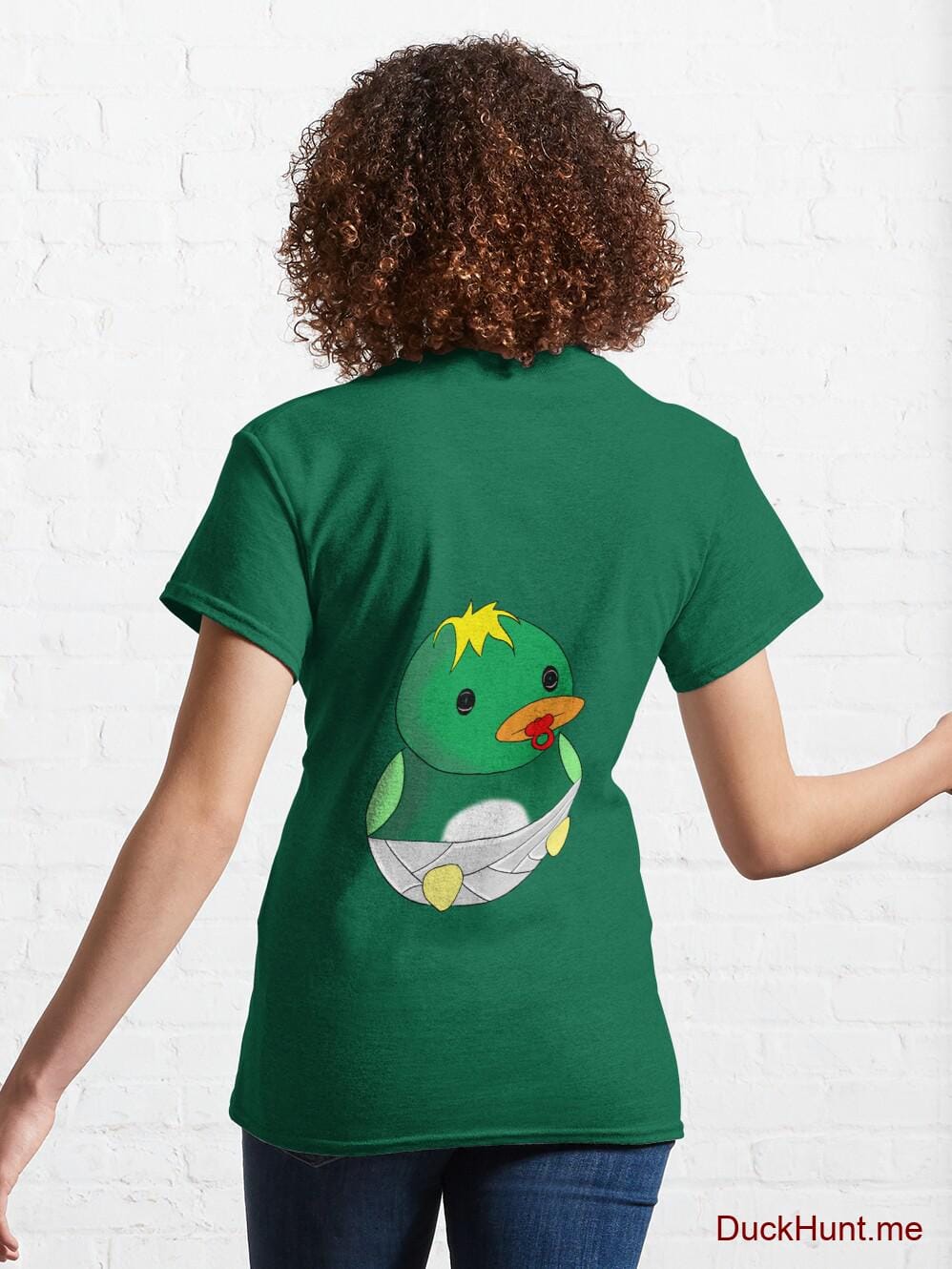 Baby duck Green Classic T-Shirt (Back printed) alternative image 4