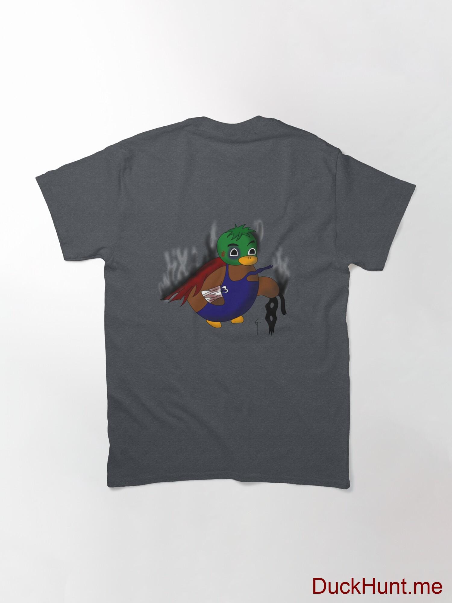 Dead Boss Duck (smoky) Denim Heather Classic T-Shirt (Back printed) alternative image 1