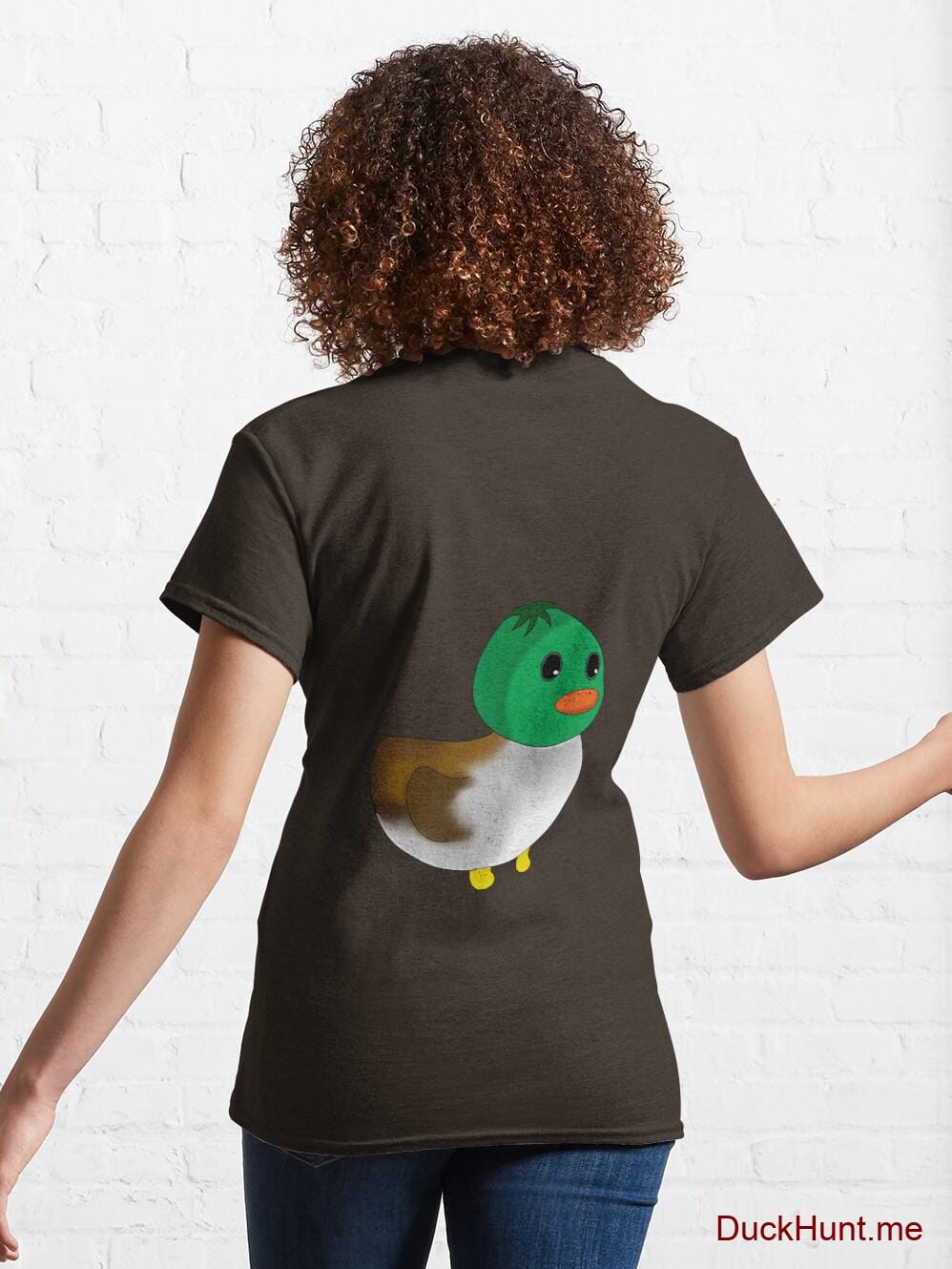 Normal Duck Brown Classic T-Shirt (Back printed) alternative image 4