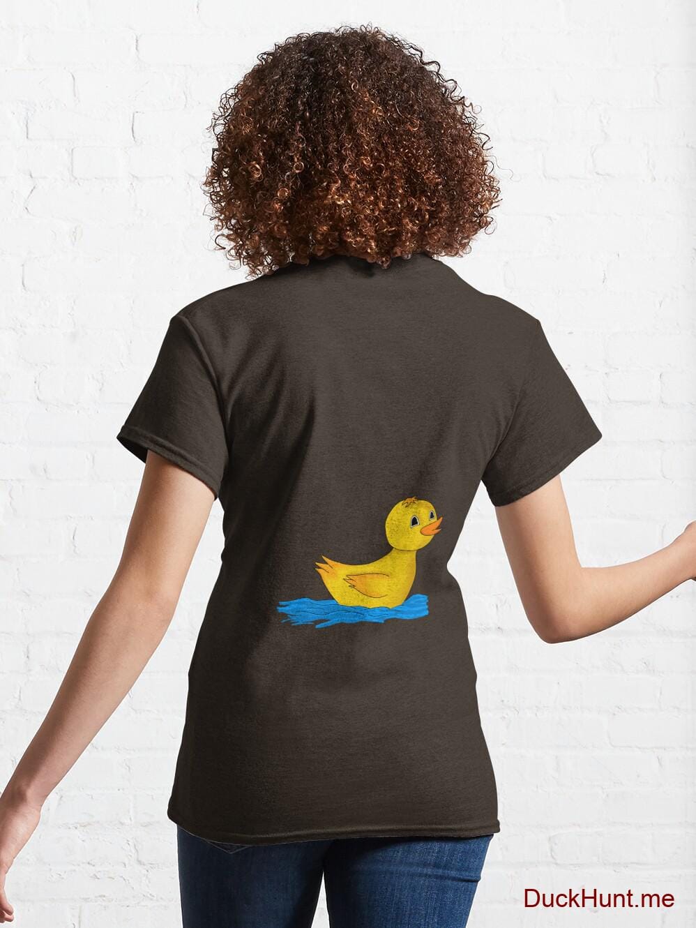 Plastic Duck Brown Classic T-Shirt (Back printed) alternative image 4