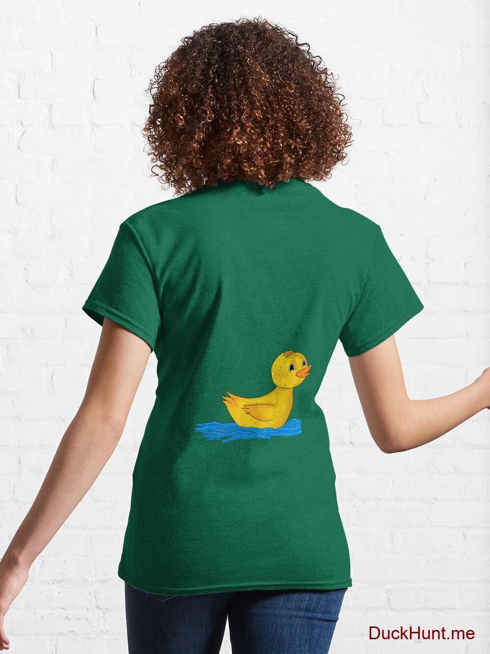 Plastic Duck Green Classic T-Shirt (Back printed) alternative image 4