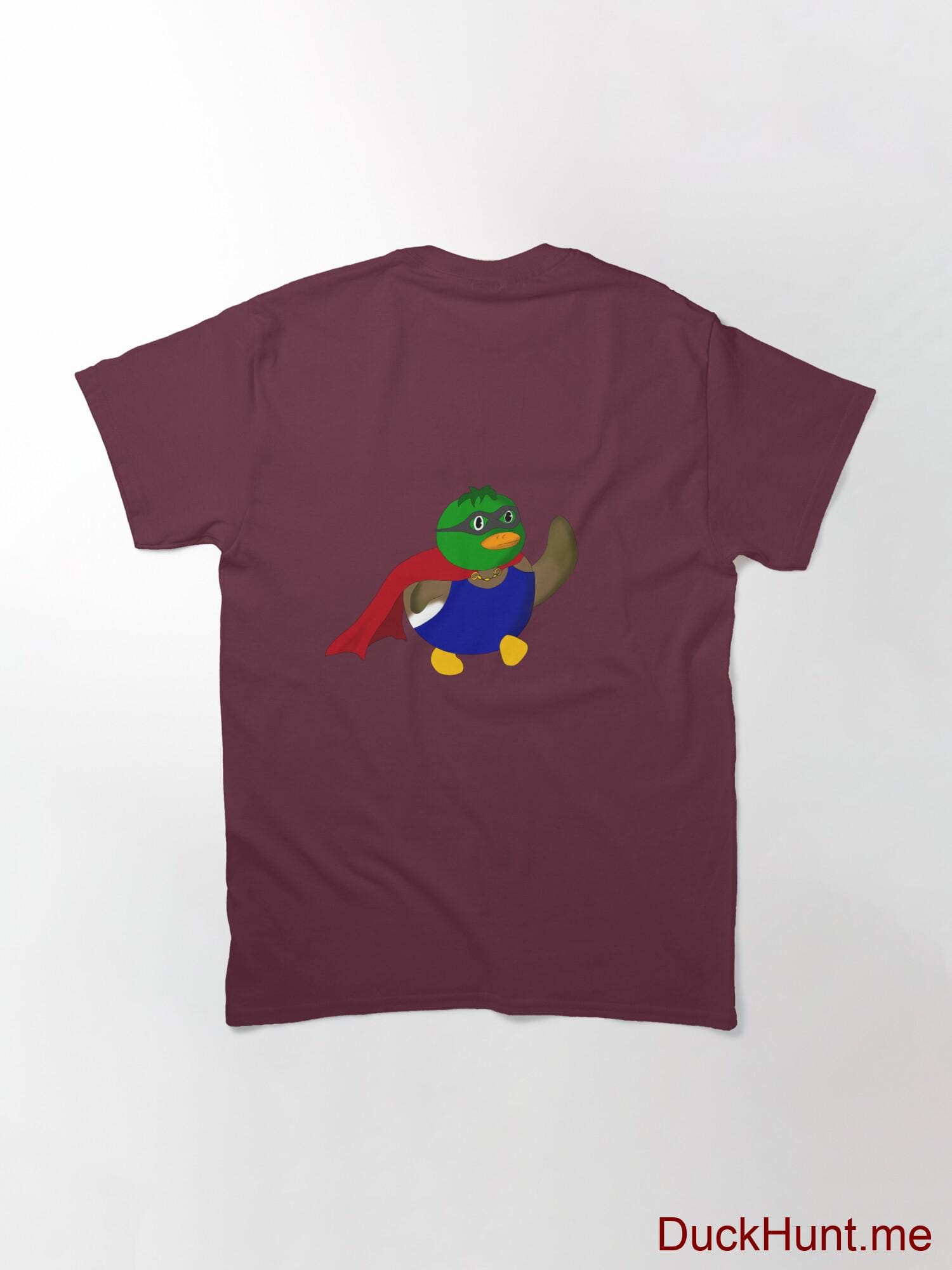 Alive Boss Duck Dark Red Classic T-Shirt (Back printed) alternative image 1