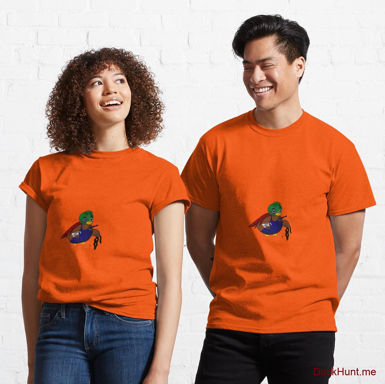 Dead DuckHunt Boss (smokeless) Orange Classic T-Shirt (Front printed)
