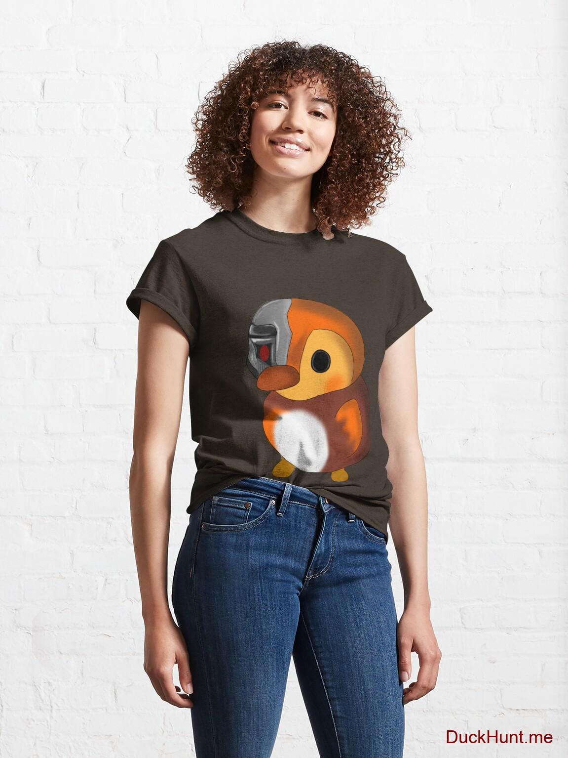 Mechanical Duck Brown Classic T-Shirt (Front printed) alternative image 3