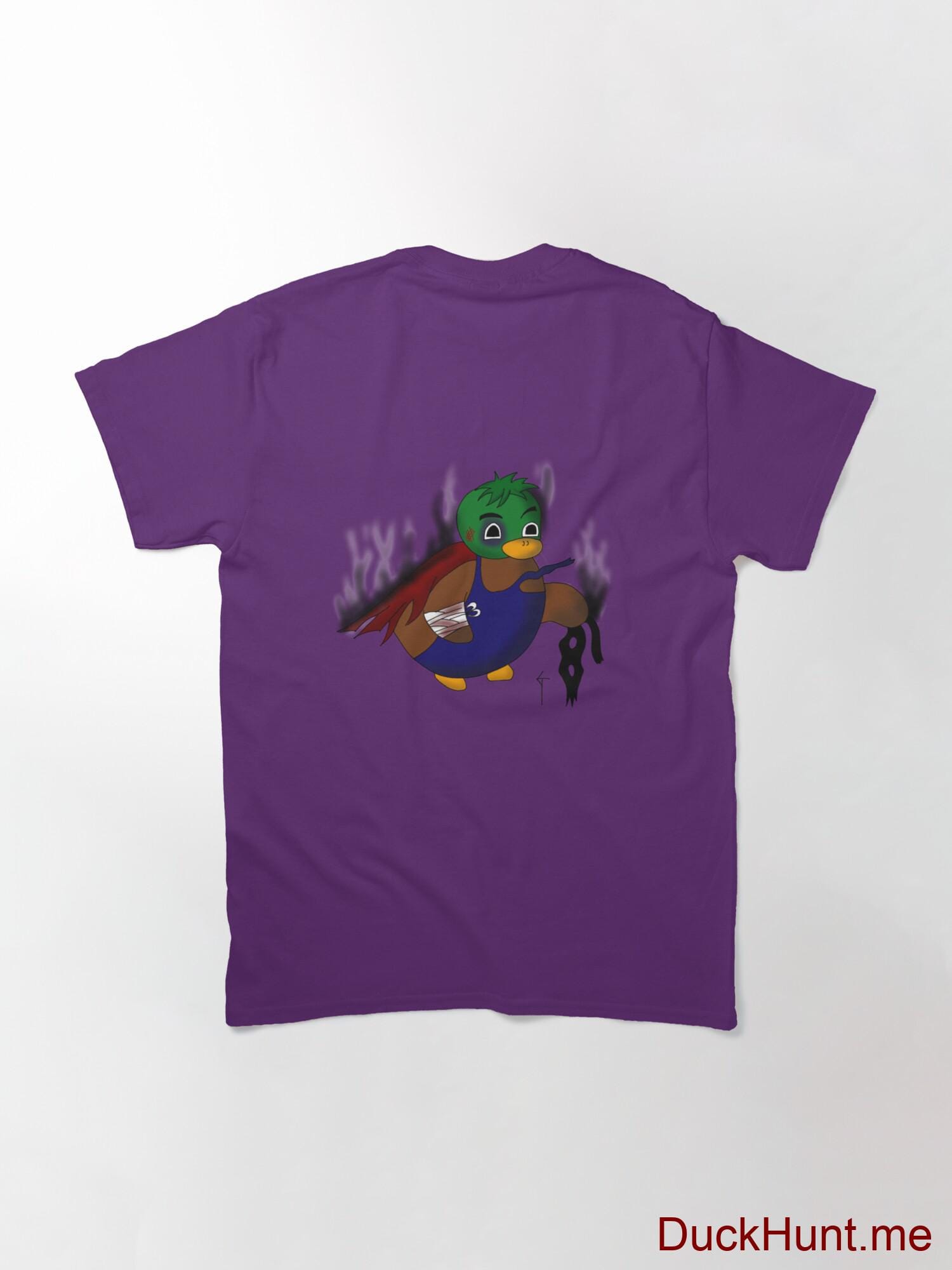 Dead Boss Duck (smoky) Purple Classic T-Shirt (Back printed) alternative image 1