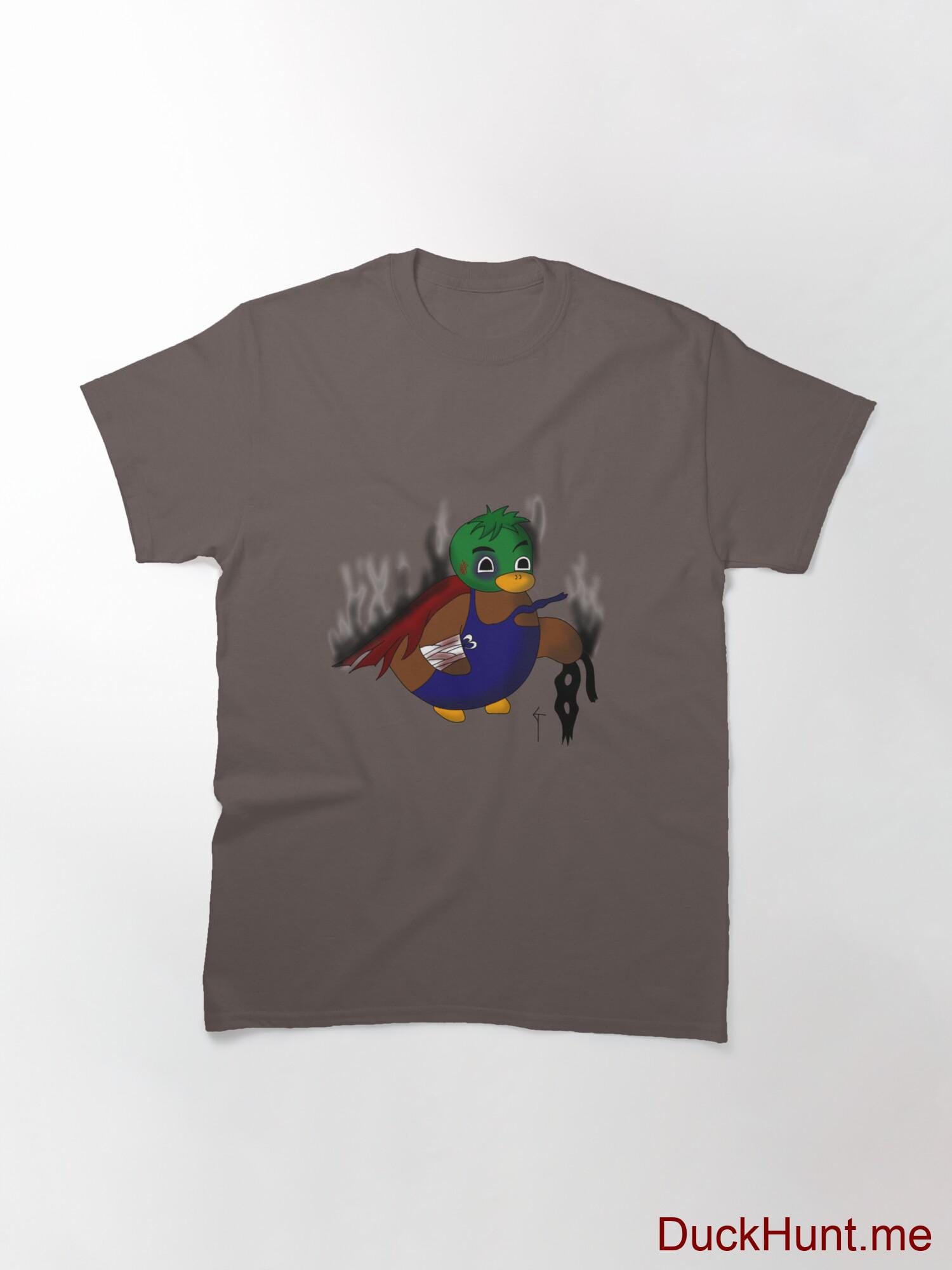 Dead Boss Duck (smoky) Dark Grey Classic T-Shirt (Front printed) alternative image 2