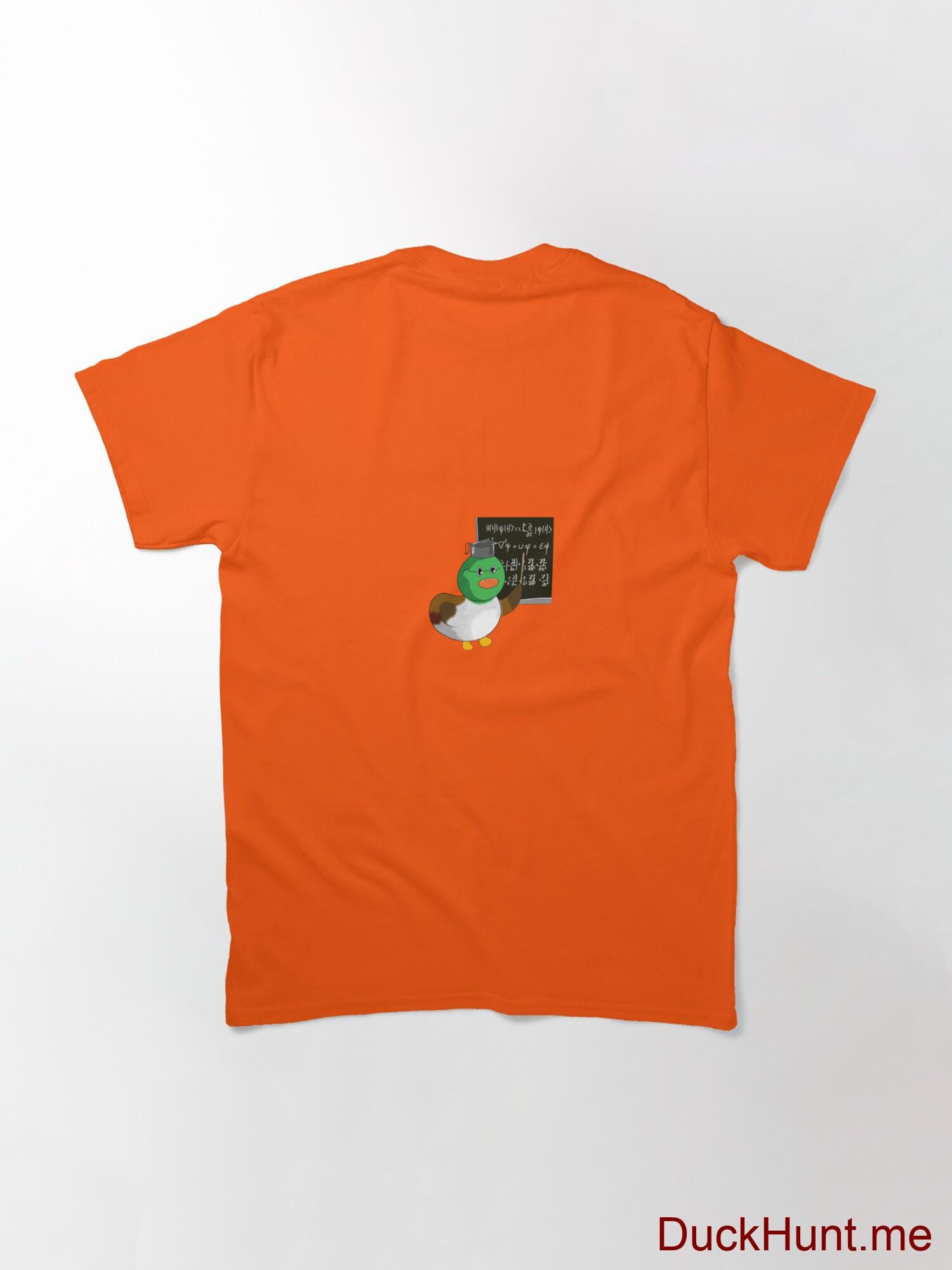 Prof Duck Orange Classic T-Shirt (Back printed) alternative image 1