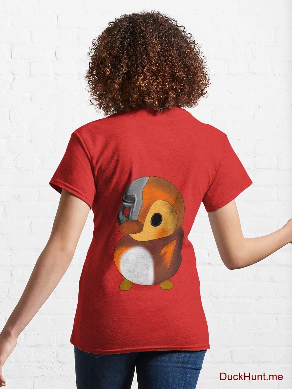 Mechanical Duck Red Classic T-Shirt (Back printed) alternative image 4