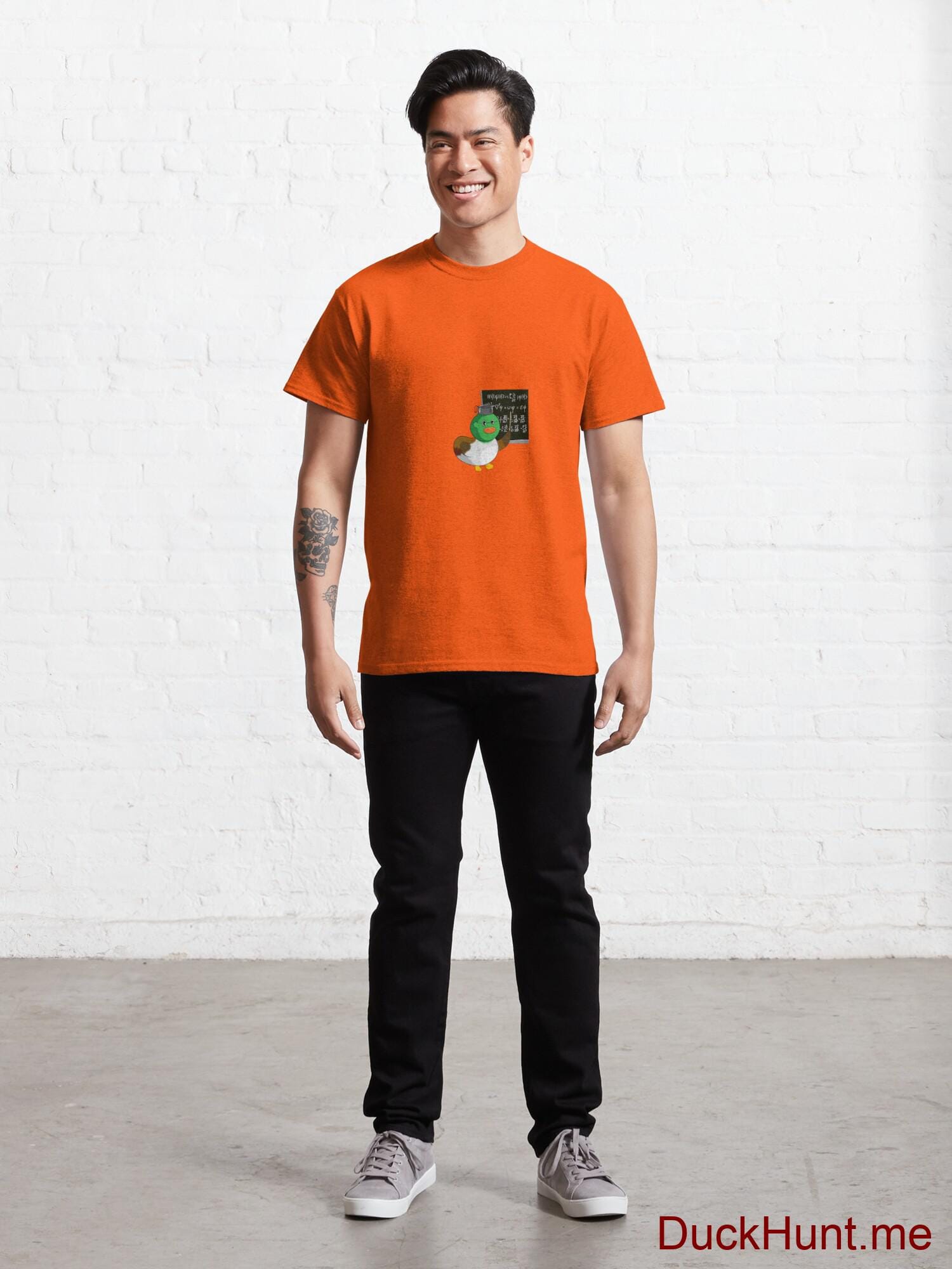 Prof Duck Orange Classic T-Shirt (Front printed) alternative image 6