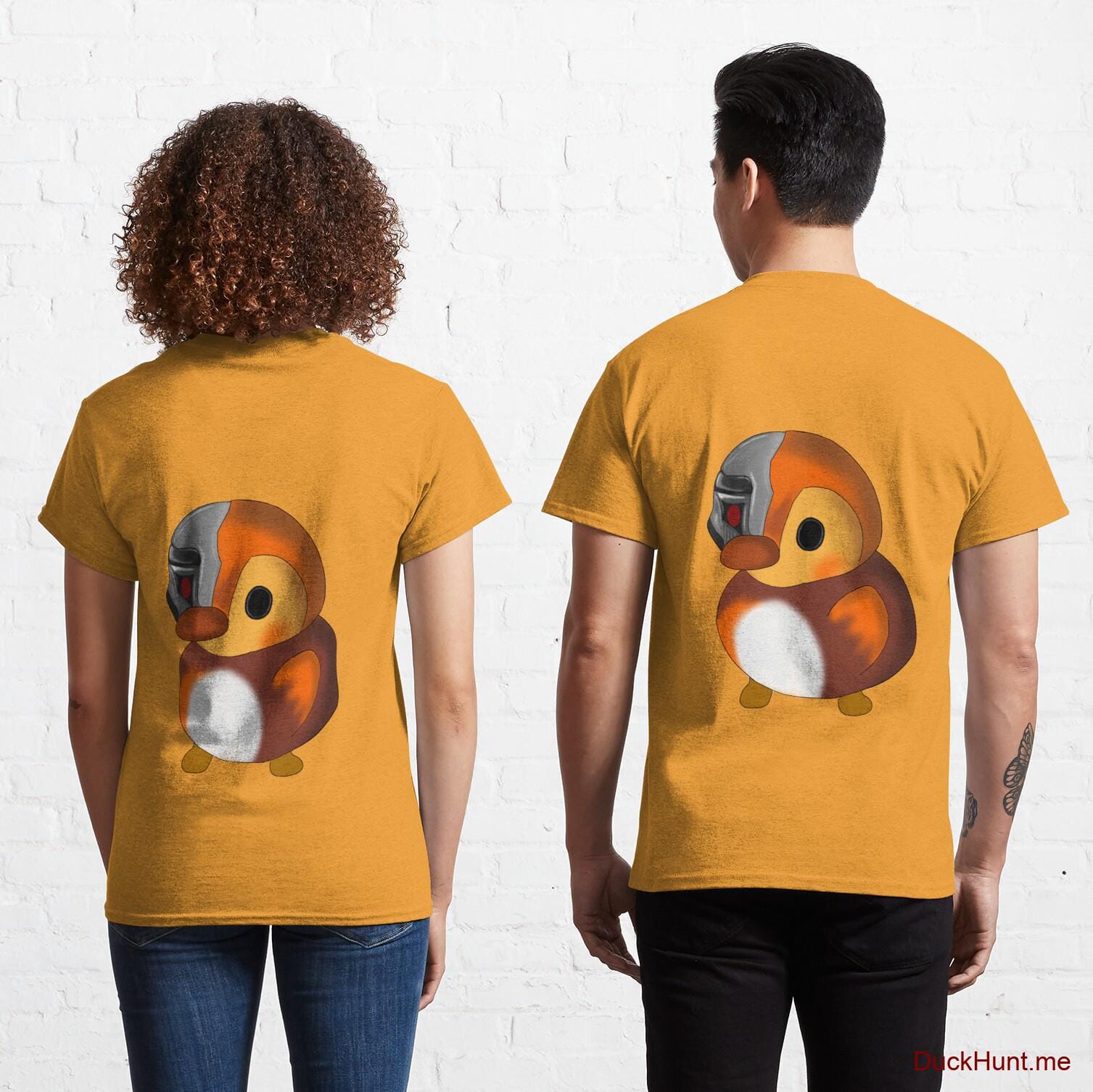 Mechanical Duck Gold Classic T-Shirt (Back printed)