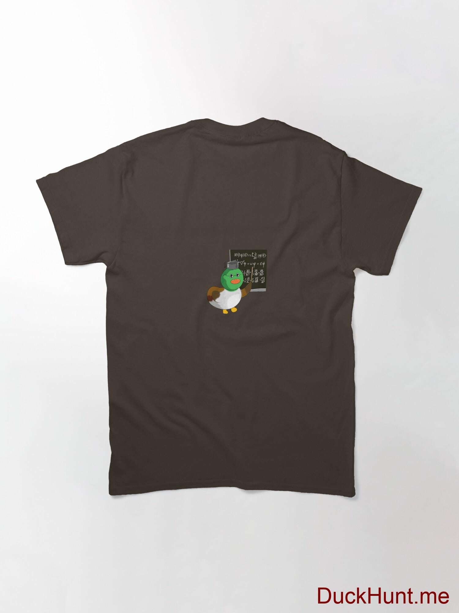 Prof Duck Brown Classic T-Shirt (Back printed) alternative image 1