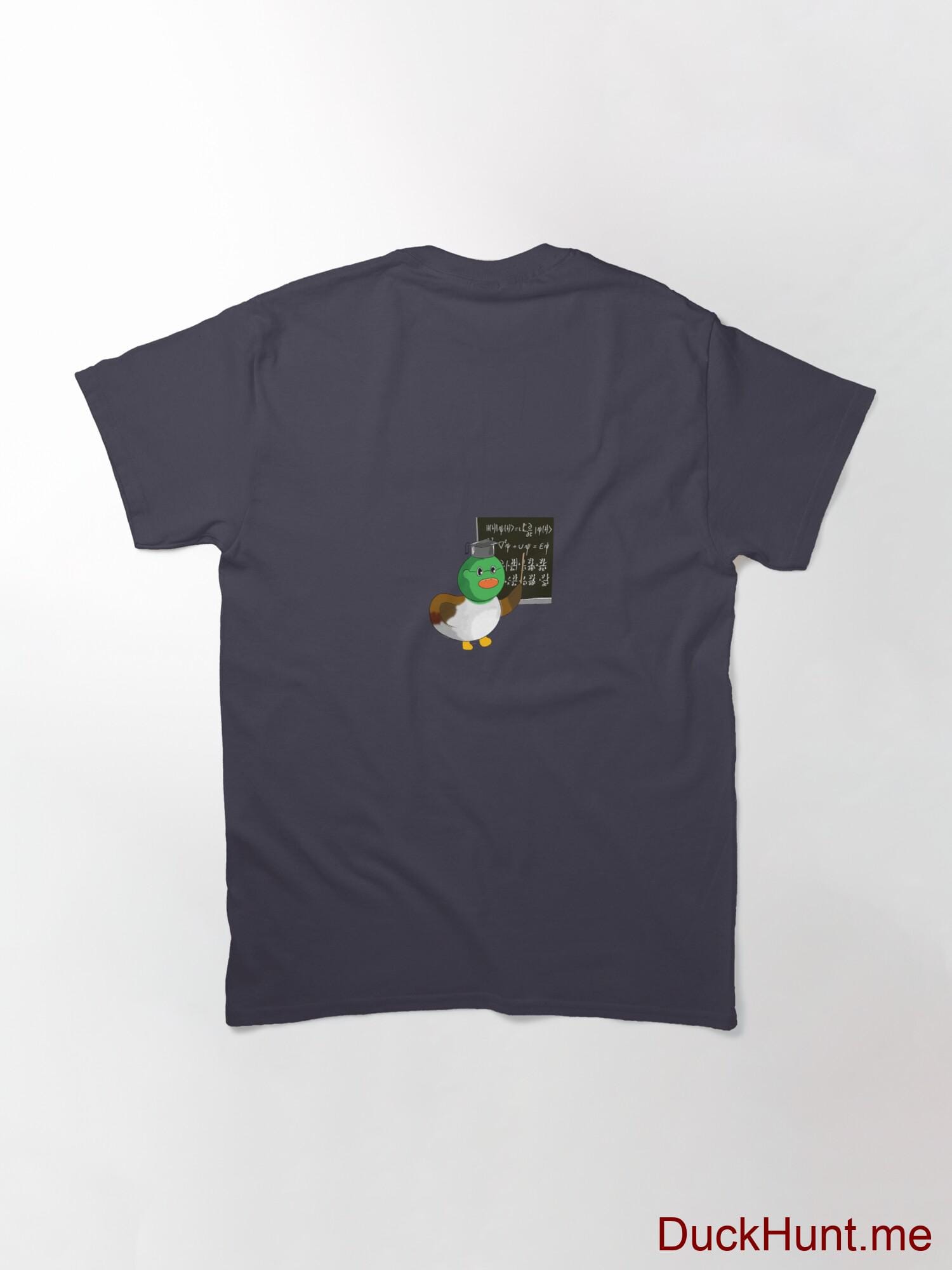 Prof Duck Navy Classic T-Shirt (Back printed) alternative image 1