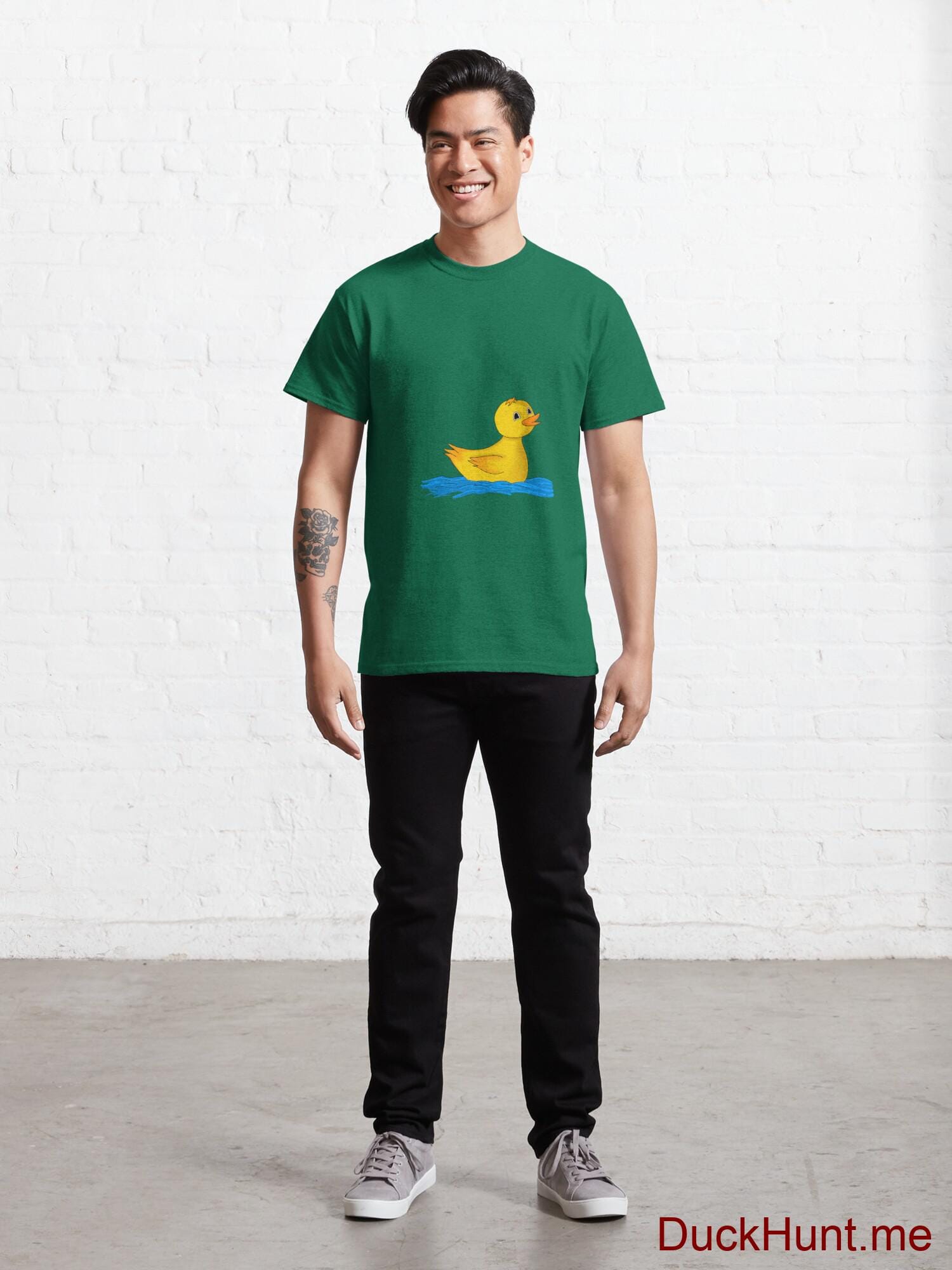 Plastic Duck Green Classic T-Shirt (Front printed) alternative image 6