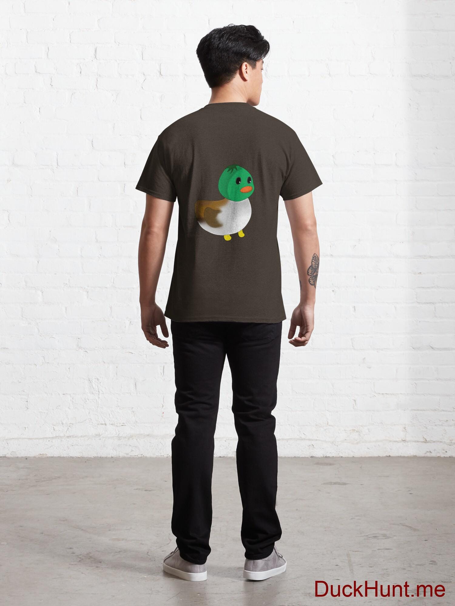 Normal Duck Brown Classic T-Shirt (Back printed) alternative image 3