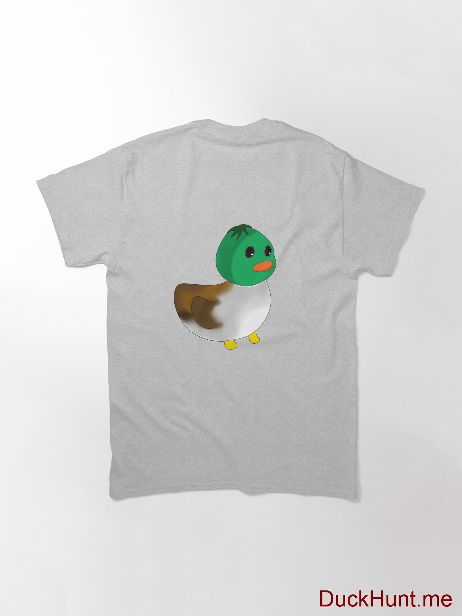 Normal Duck Heather Grey Classic T-Shirt (Back printed) alternative image 1