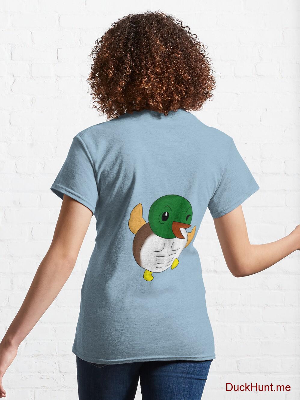 Super duck Light Blue Classic T-Shirt (Back printed) alternative image 4