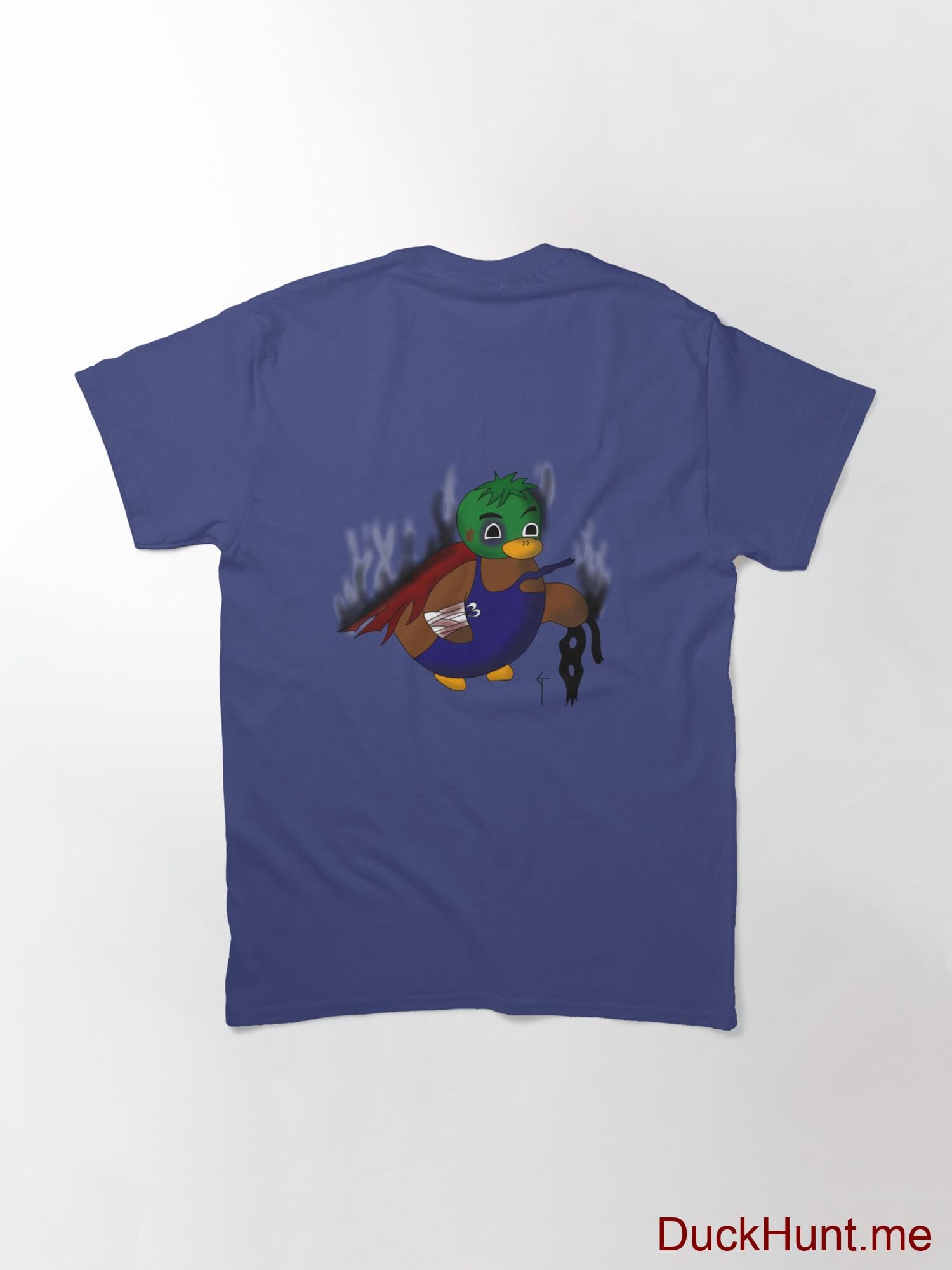 Dead Boss Duck (smoky) Blue Classic T-Shirt (Back printed) alternative image 1