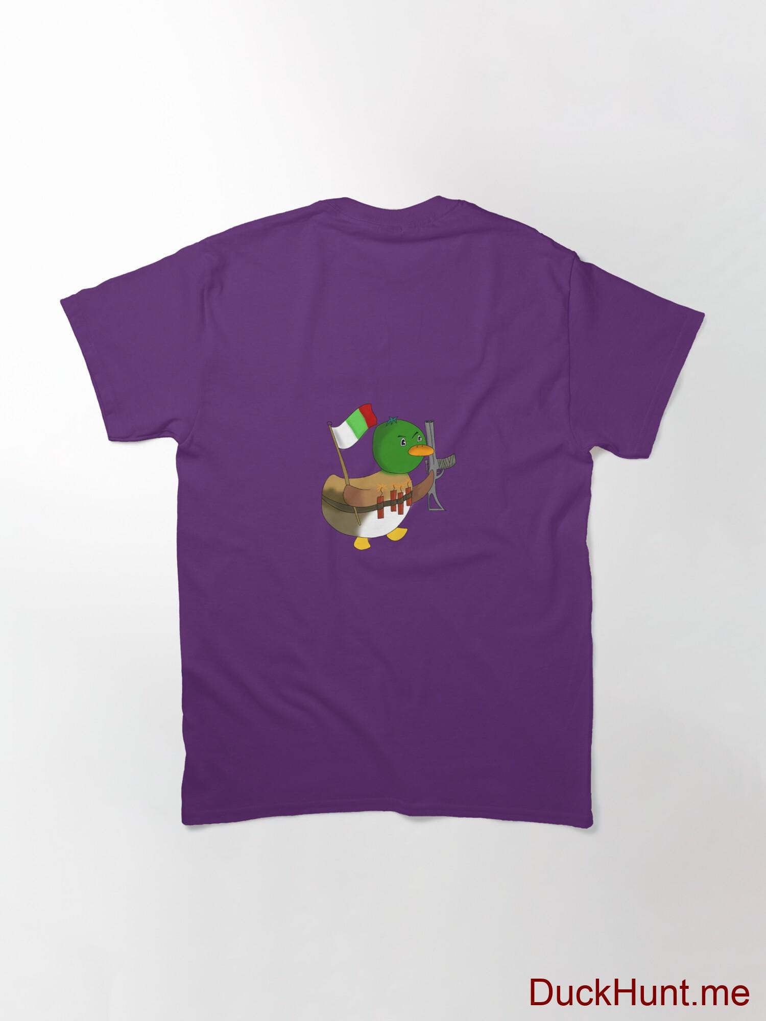 Kamikaze Duck Purple Classic T-Shirt (Back printed) alternative image 1