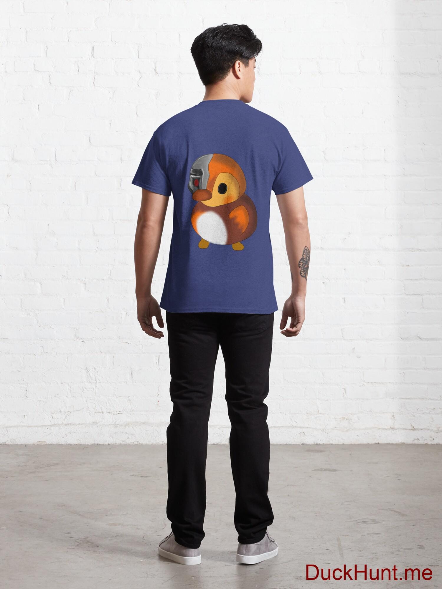 Mechanical Duck Blue Classic T-Shirt (Back printed) alternative image 3