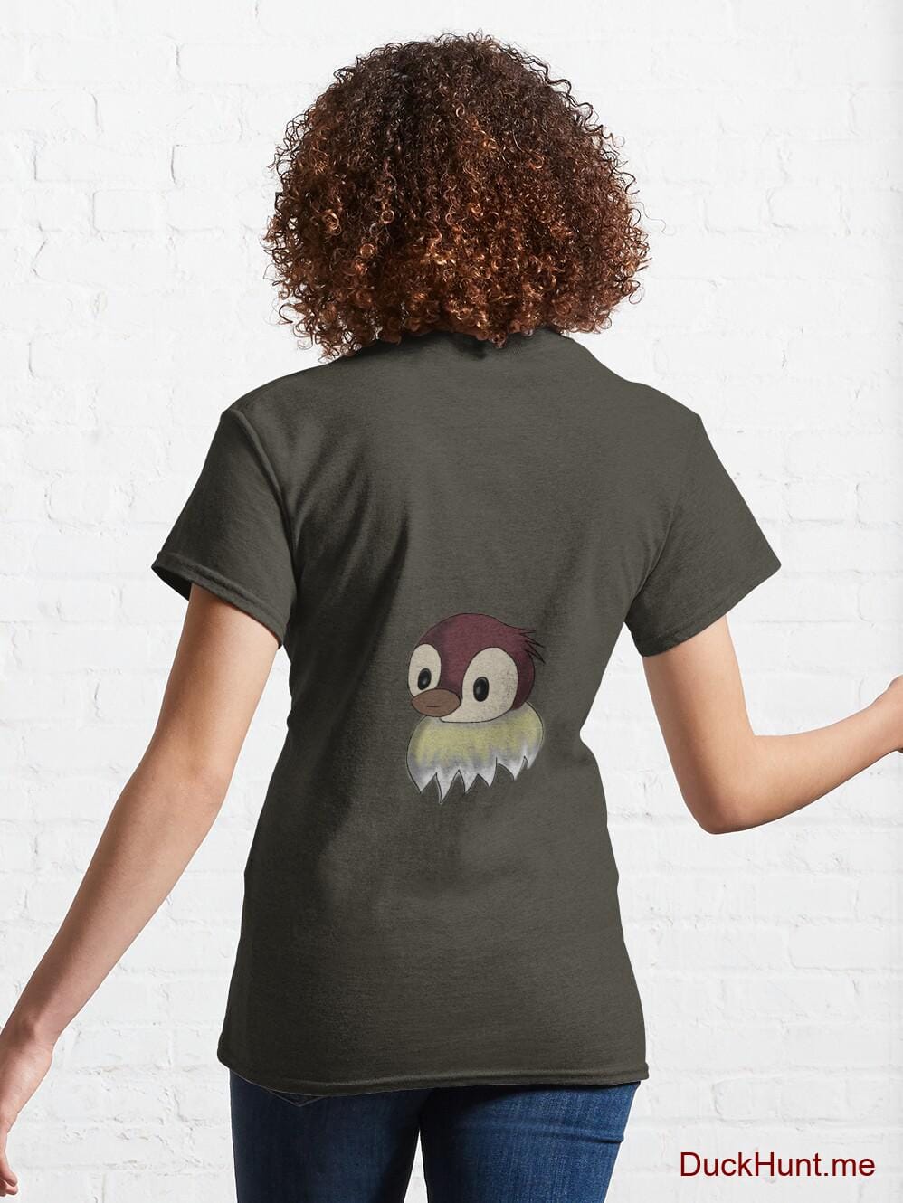 Ghost Duck (fogless) Army Classic T-Shirt (Back printed) alternative image 4