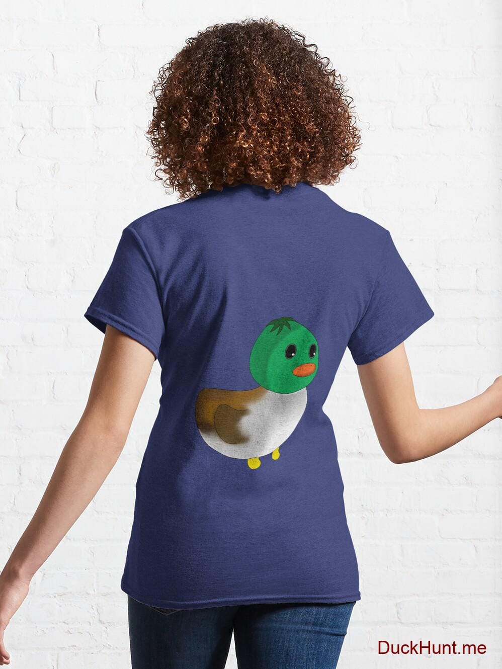 Normal Duck Blue Classic T-Shirt (Back printed) alternative image 4