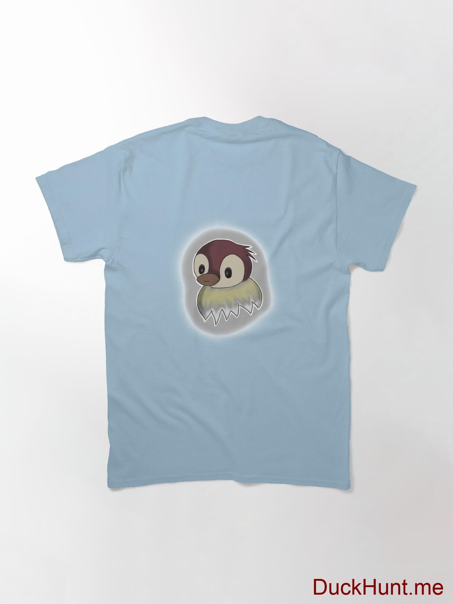 Ghost Duck (foggy) Light Blue Classic T-Shirt (Back printed) alternative image 1