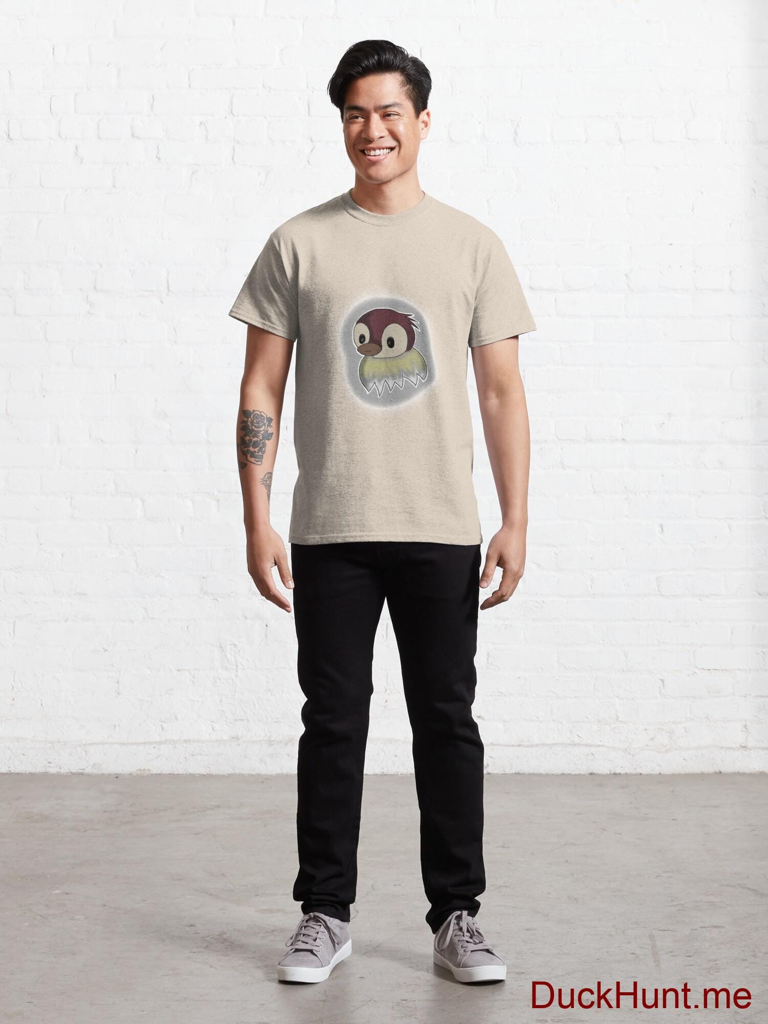 Ghost Duck (foggy) Creme Classic T-Shirt (Front printed) alternative image 6