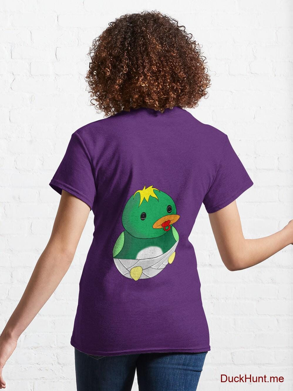 Baby duck Purple Classic T-Shirt (Back printed) alternative image 4