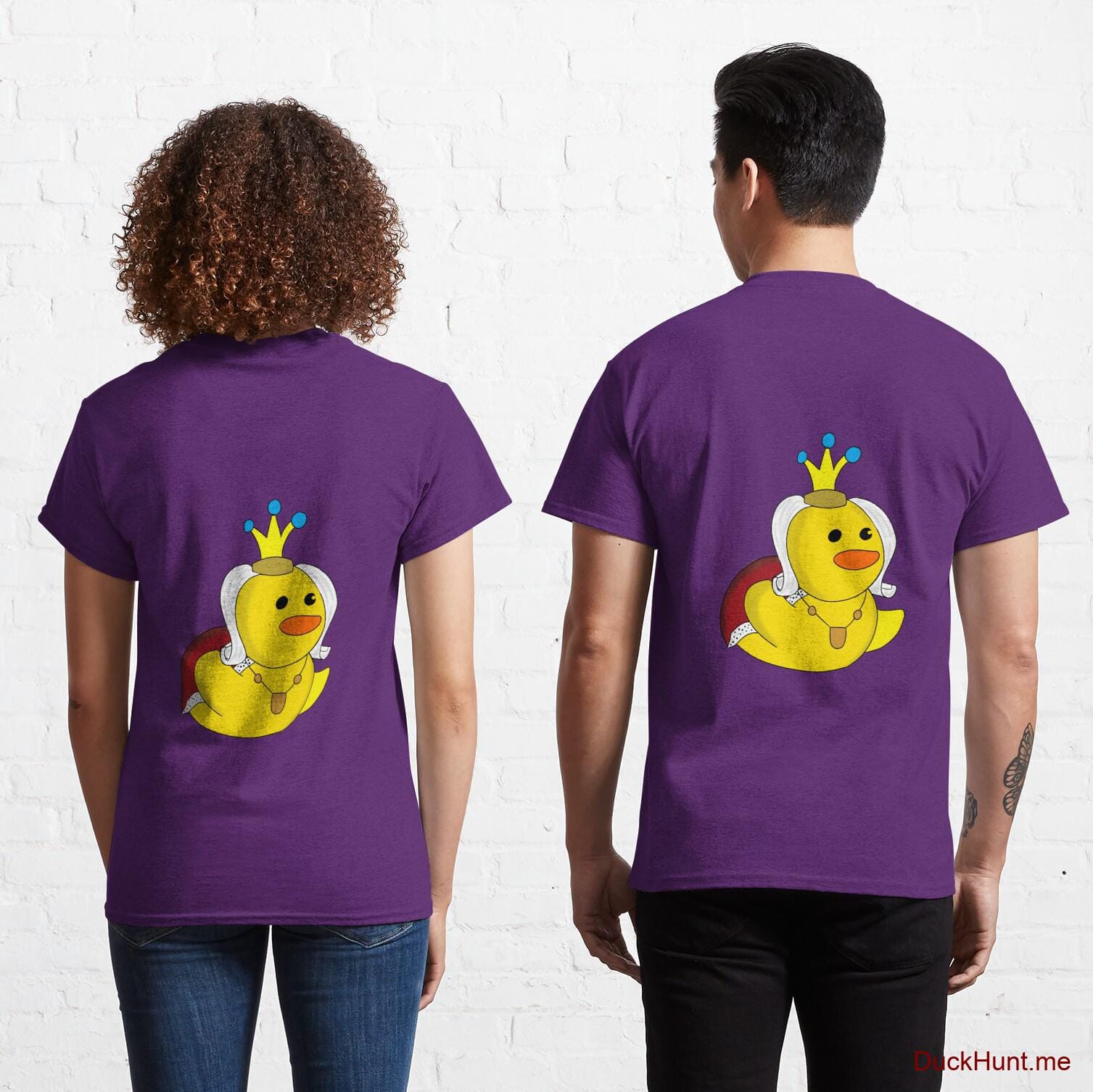 Royal Duck Purple Classic T-Shirt (Back printed)