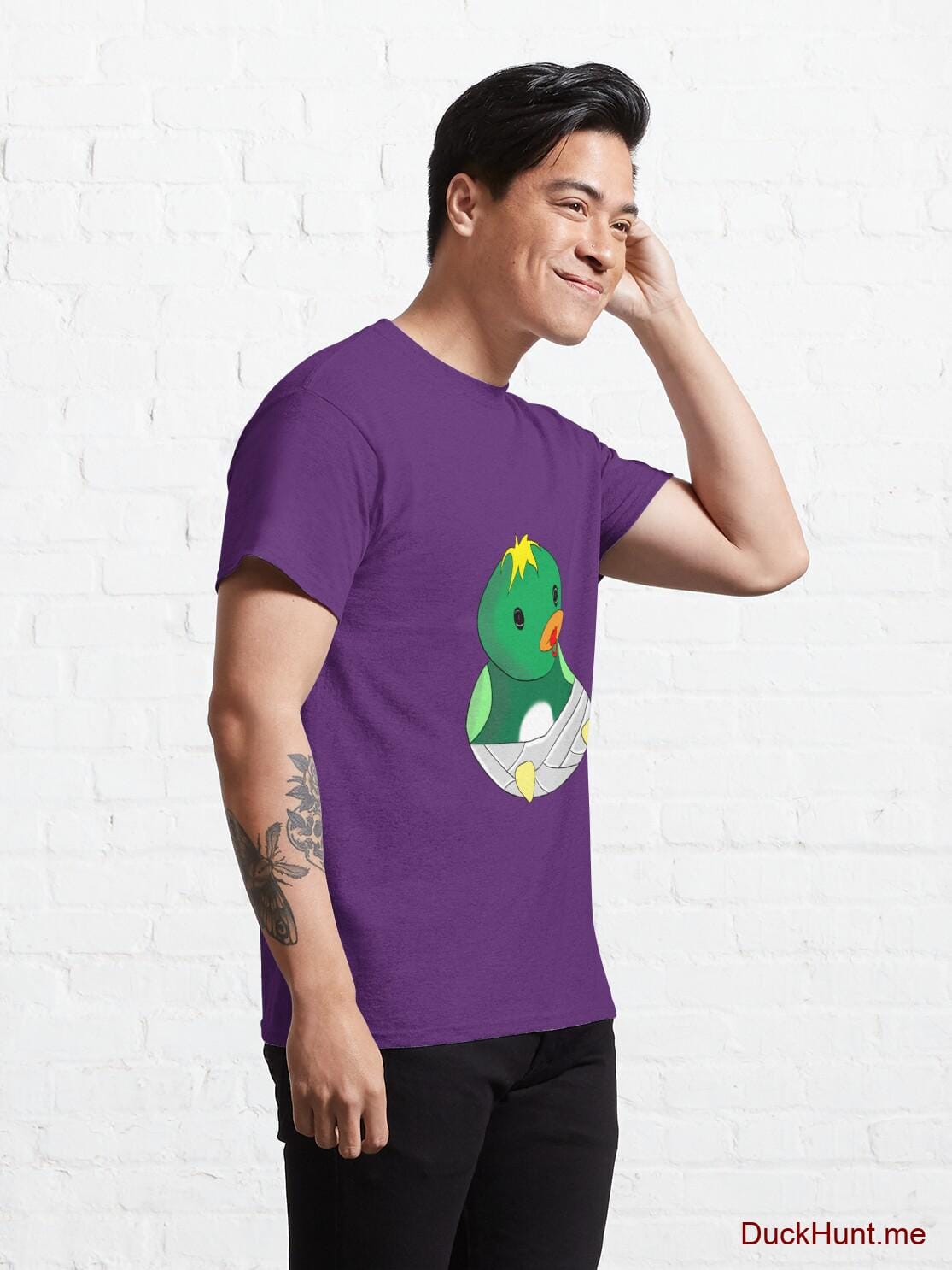 Baby duck Purple Classic T-Shirt (Front printed) alternative image 4