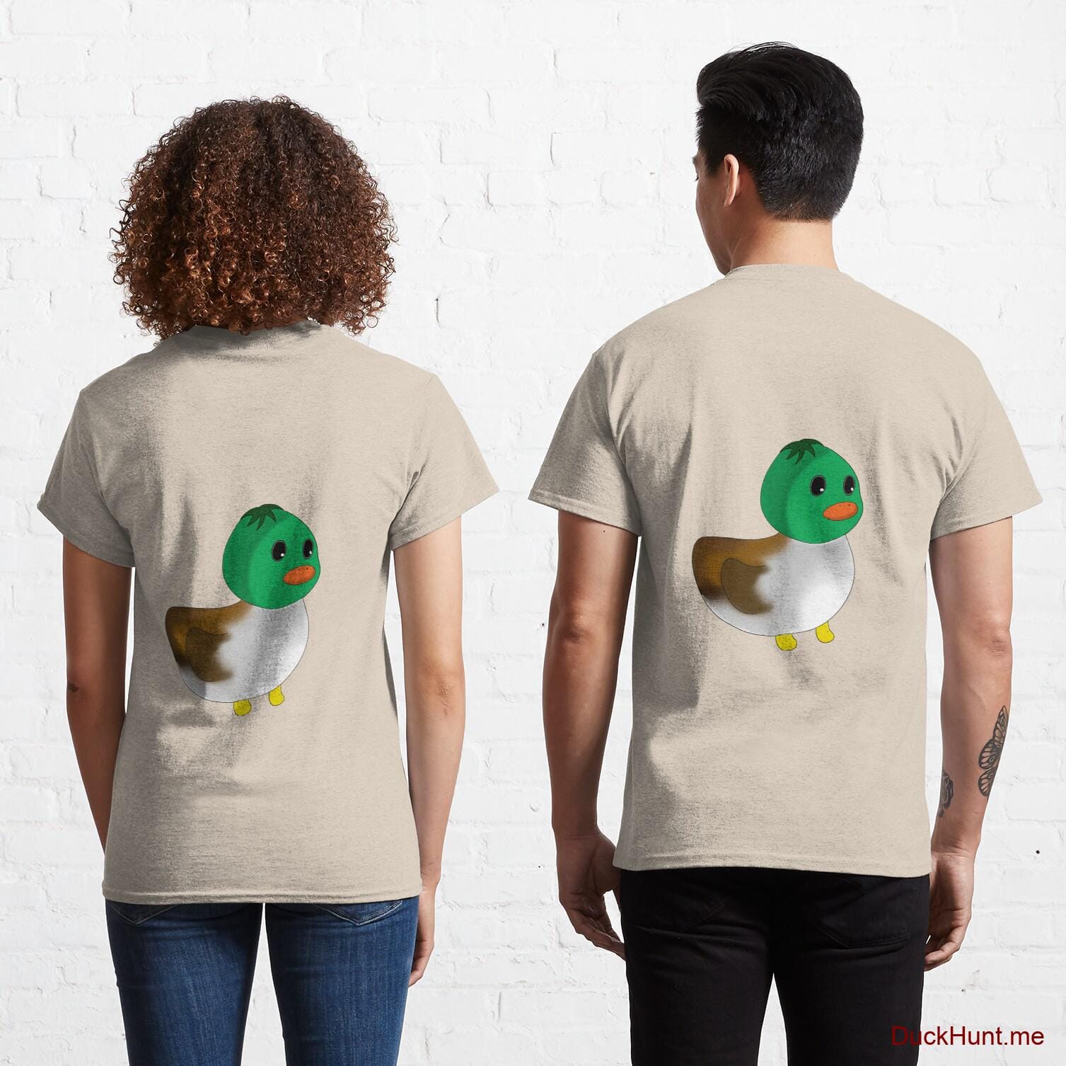 Normal Duck Creme Classic T-Shirt (Back printed)