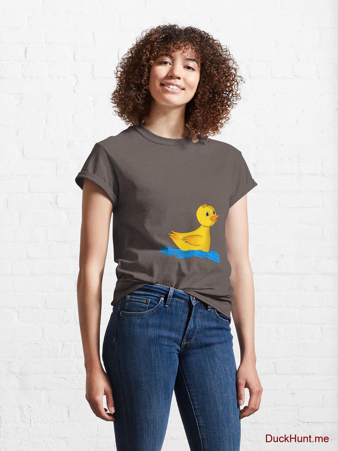 Plastic Duck Dark Grey Classic T-Shirt (Front printed) alternative image 3