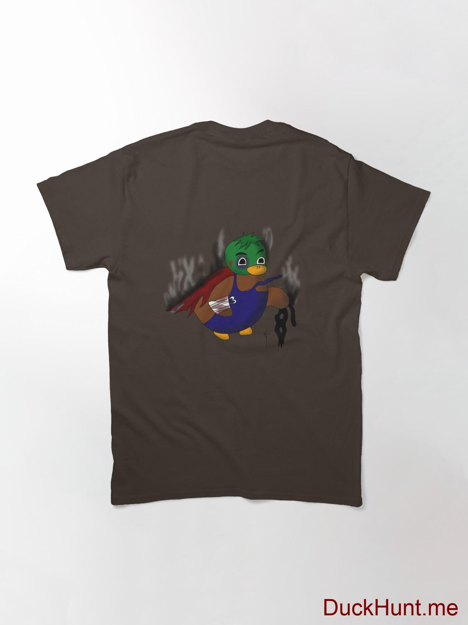 Dead Boss Duck (smoky) Brown Classic T-Shirt (Back printed) alternative image 1