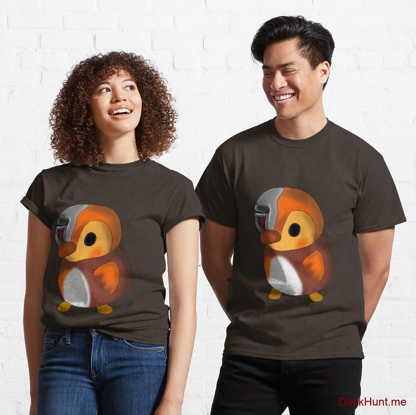 Mechanical Duck Brown Classic T-Shirt (Front printed)