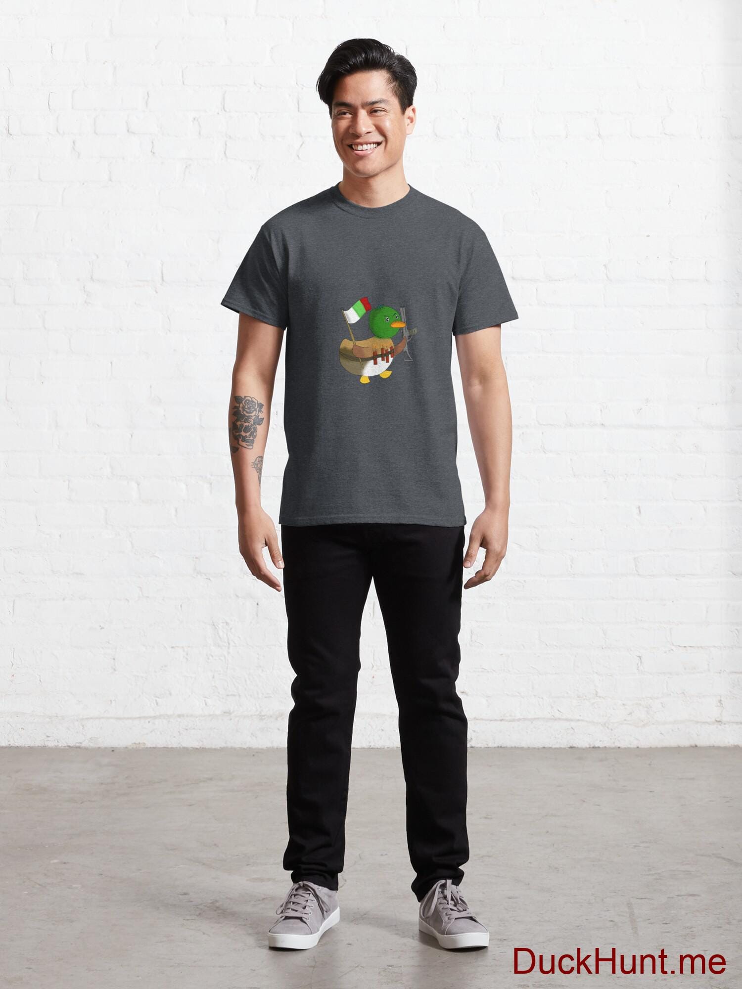 Kamikaze Duck Denim Heather Classic T-Shirt (Front printed) alternative image 6