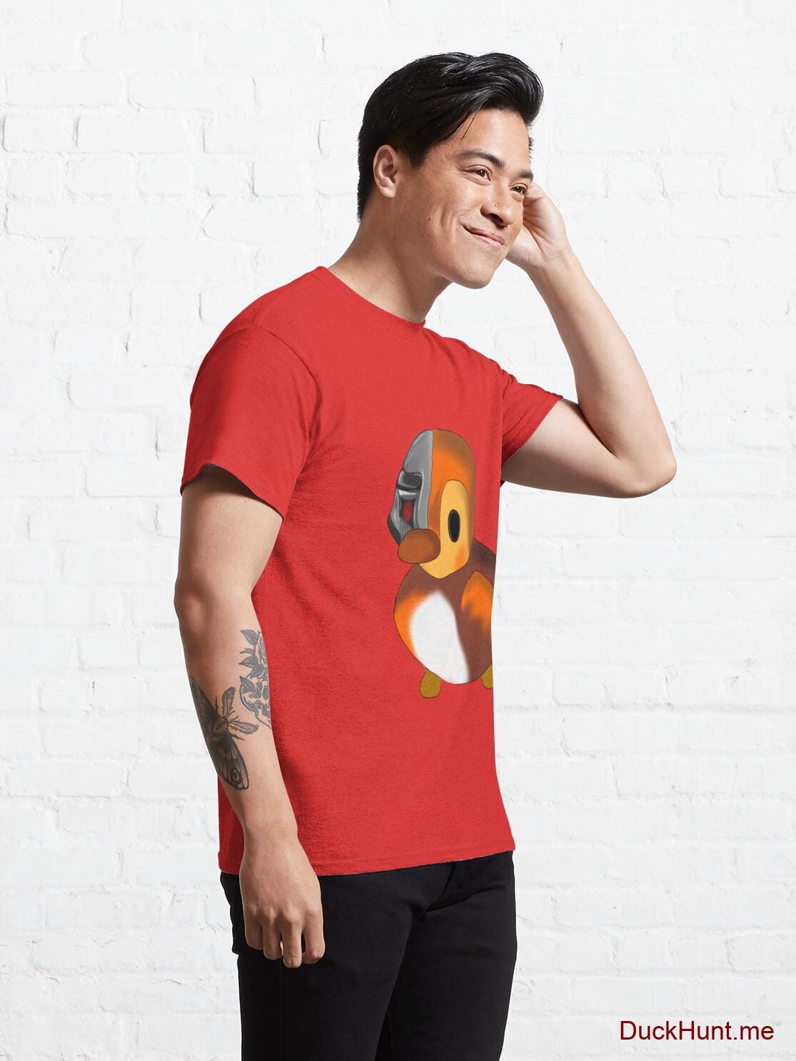 Mechanical Duck Red Classic T-Shirt (Front printed) alternative image 4