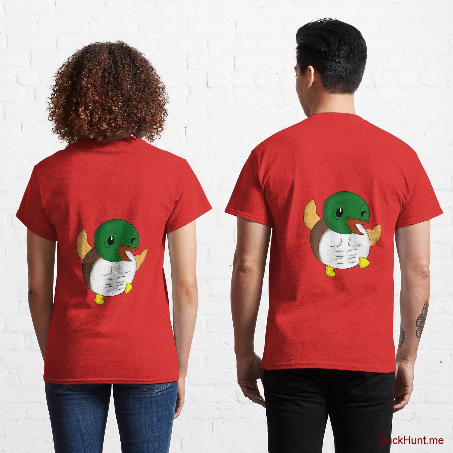 Super duck Red Classic T-Shirt (Back printed)