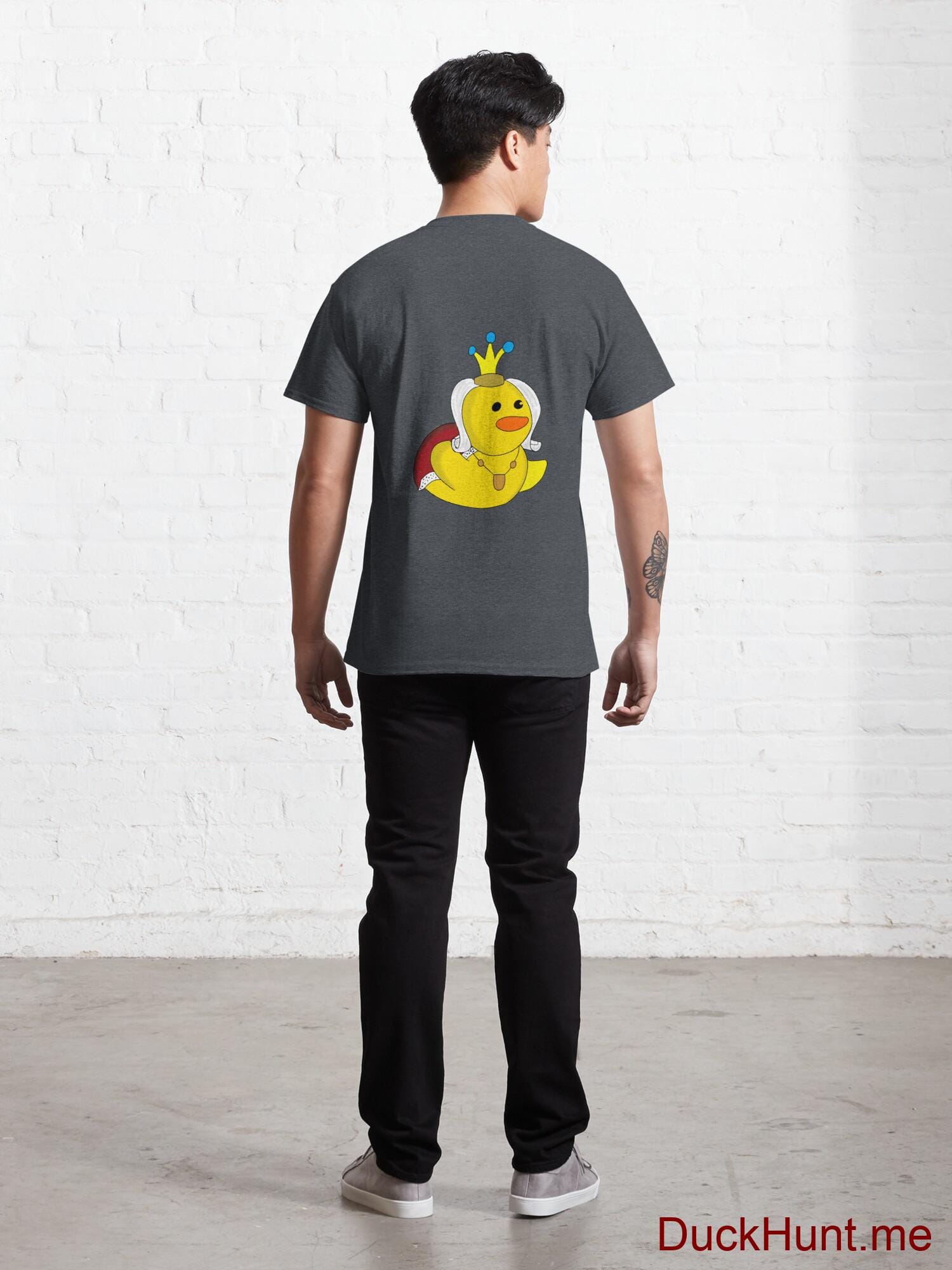 Royal Duck Denim Heather Classic T-Shirt (Back printed) alternative image 3